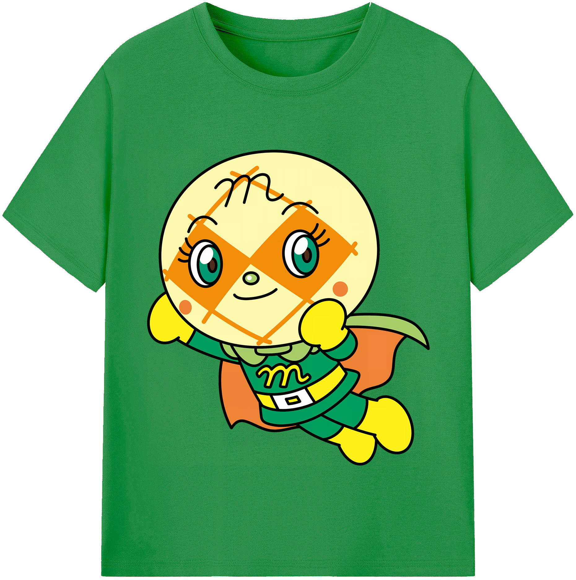（画像用） アンパンマン Anpanman レディースカジュアルプリントTシャツ（綿100％）