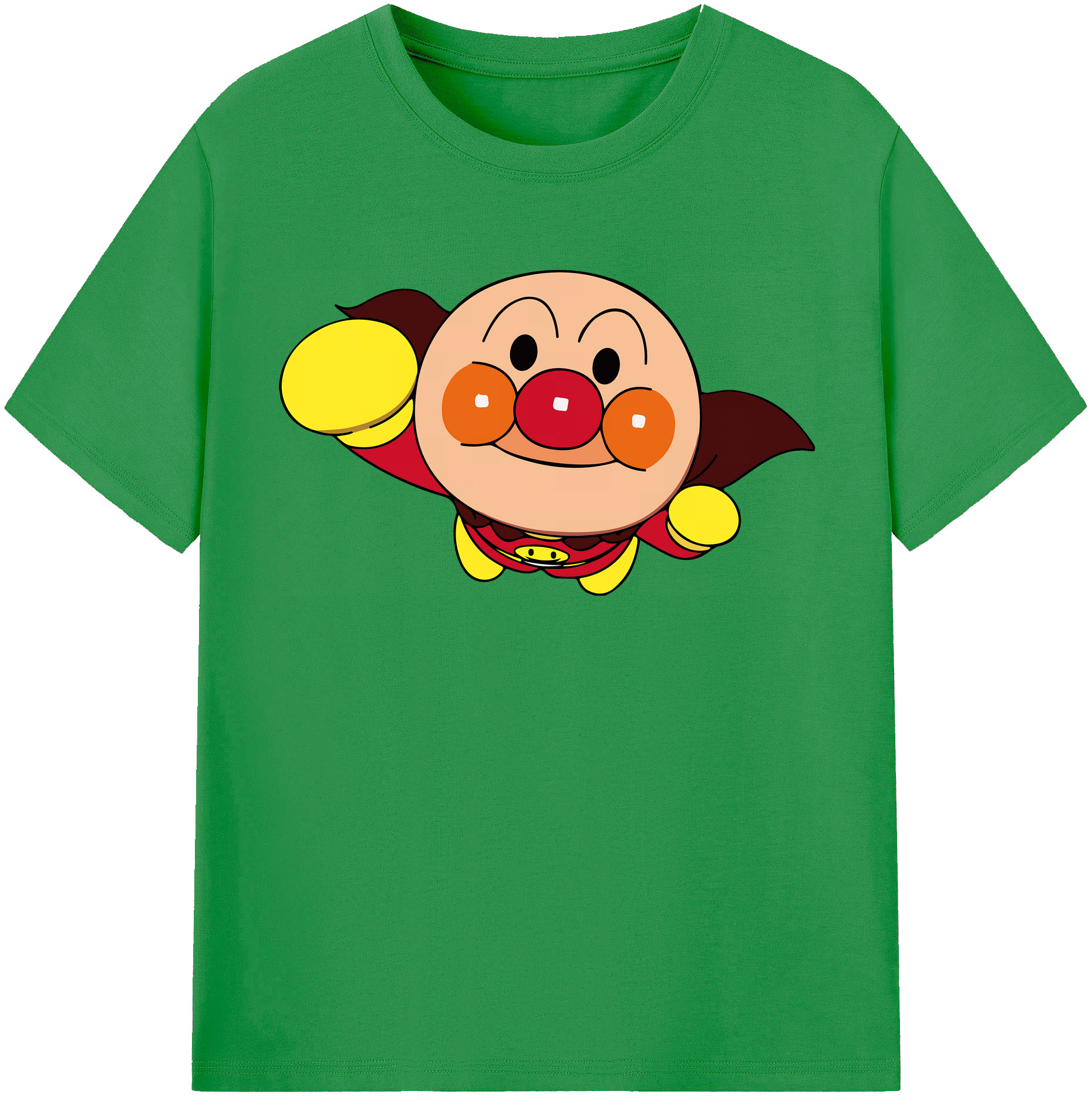 （画像用） アンパンマン Anpanman レディースカジュアルプリントTシャツ（綿100％）