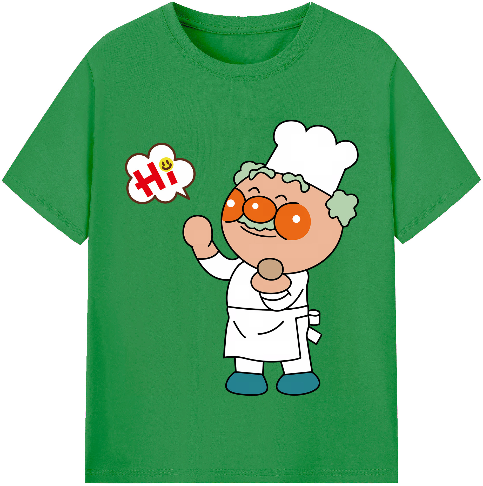 （画像用） アンパンマン Anpanman レディースカジュアルプリントTシャツ（綿100％）