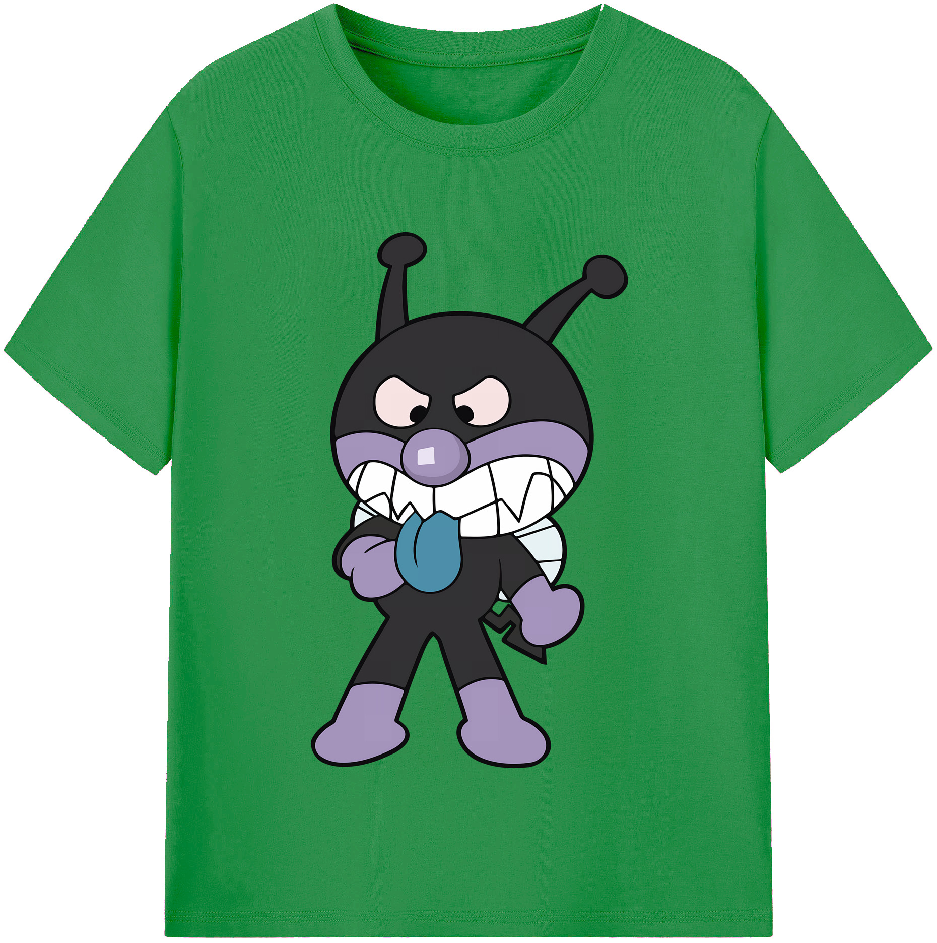（画像用） アンパンマン Anpanman レディースカジュアルプリントTシャツ（綿100％）