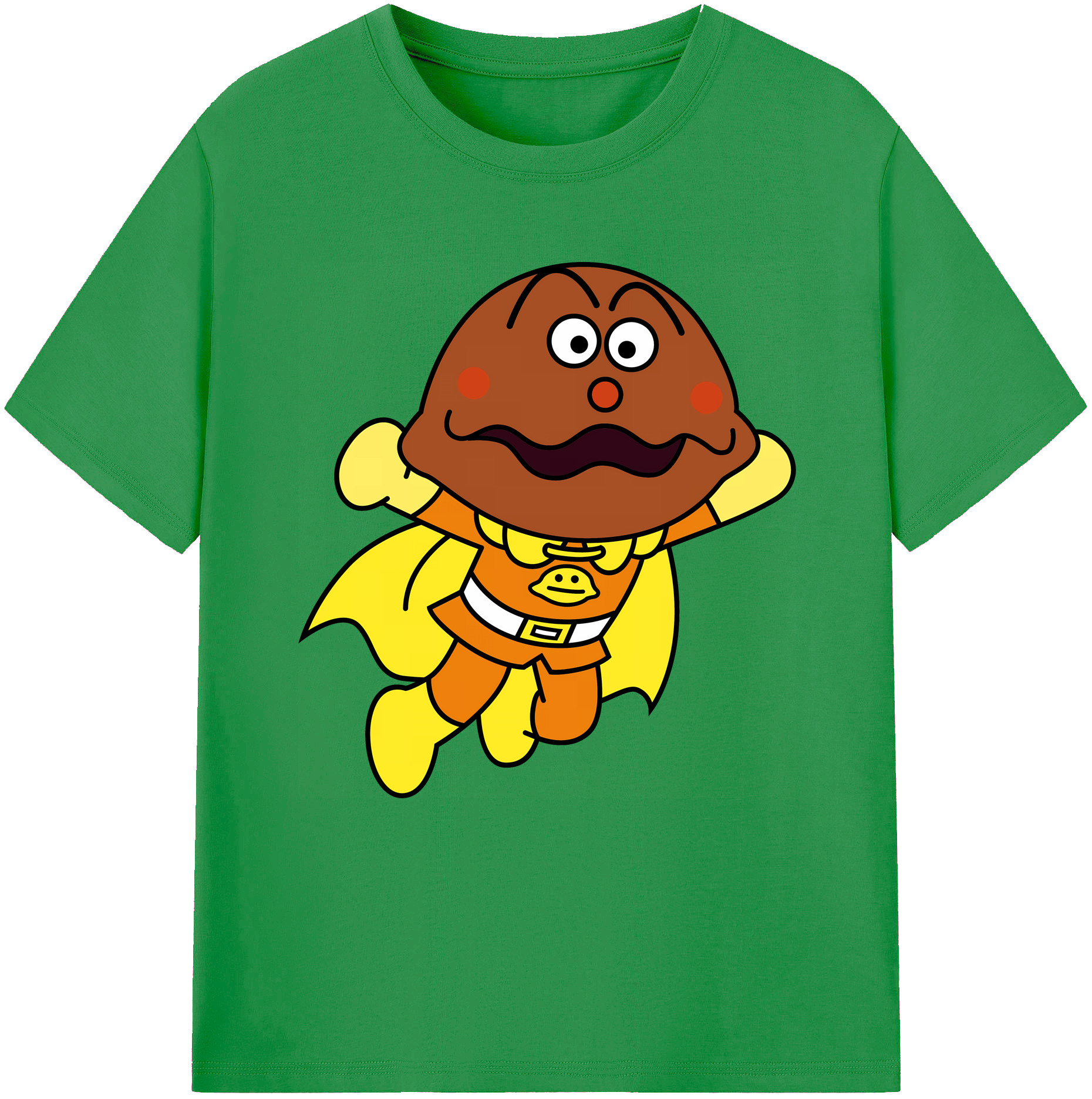 （画像用） アンパンマン Anpanman レディースカジュアルプリントTシャツ（綿100％）