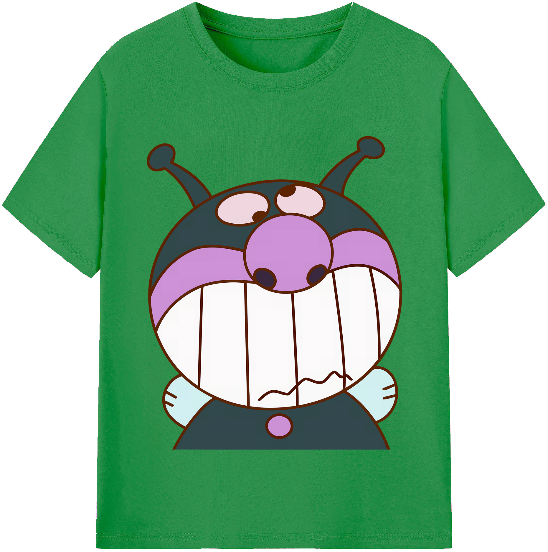 （画像用） アンパンマン Anpanman レディースカジュアルプリントTシャツ（綿100％）