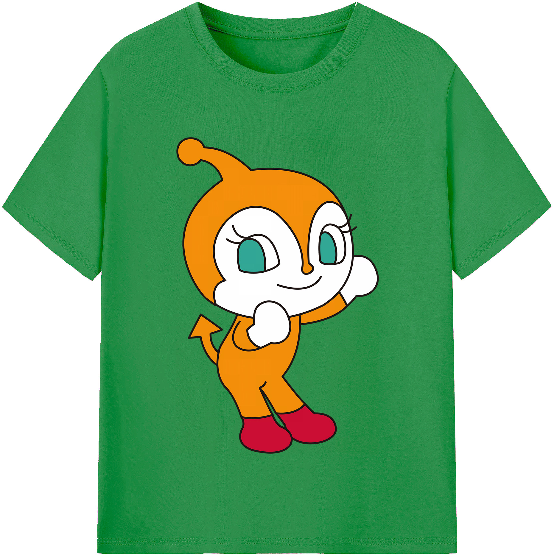 （画像用） アンパンマン Anpanman レディースカジュアルプリントTシャツ（綿100％）