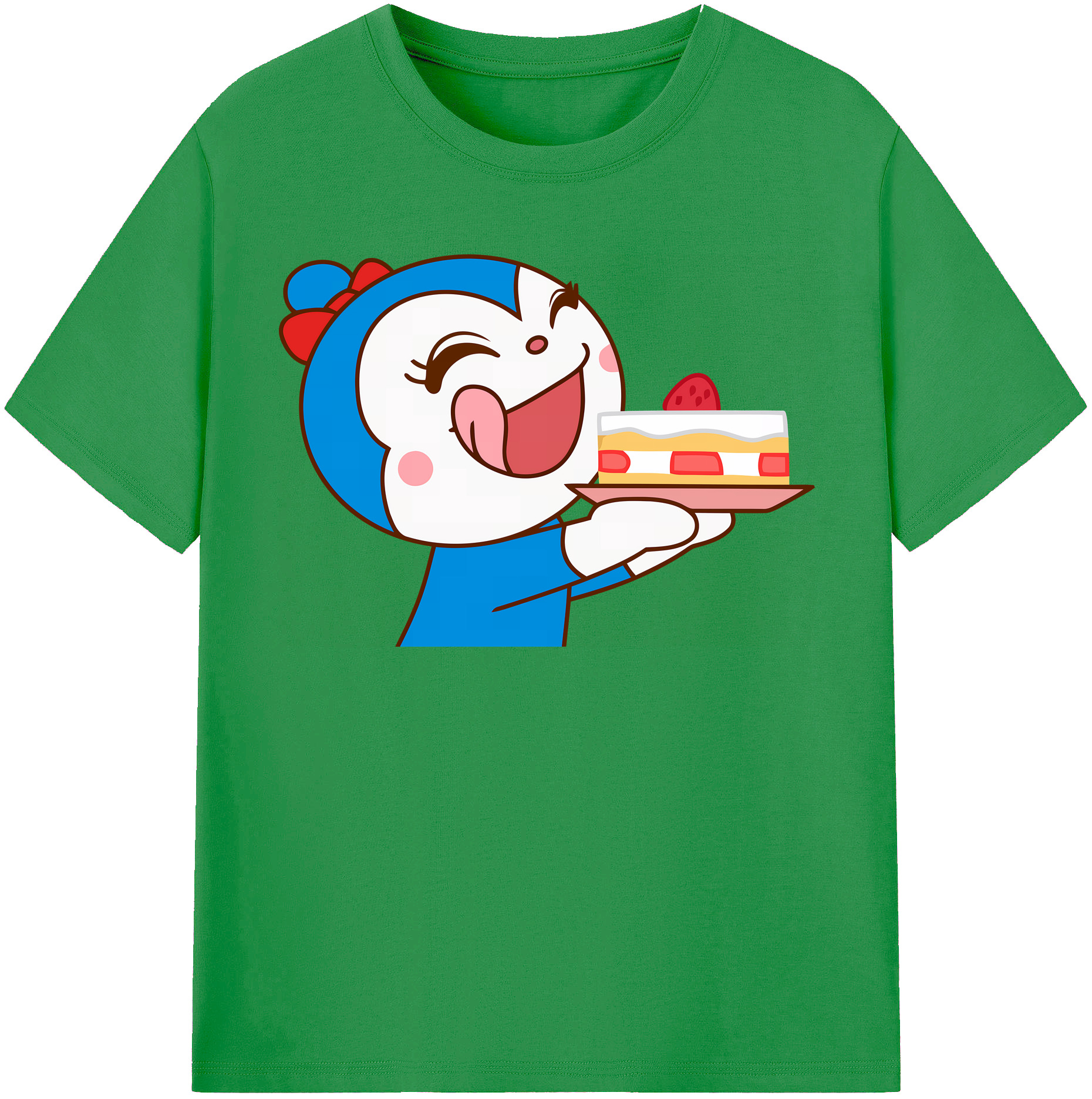 （画像用） アンパンマン Anpanman レディースカジュアルプリントTシャツ（綿100％）