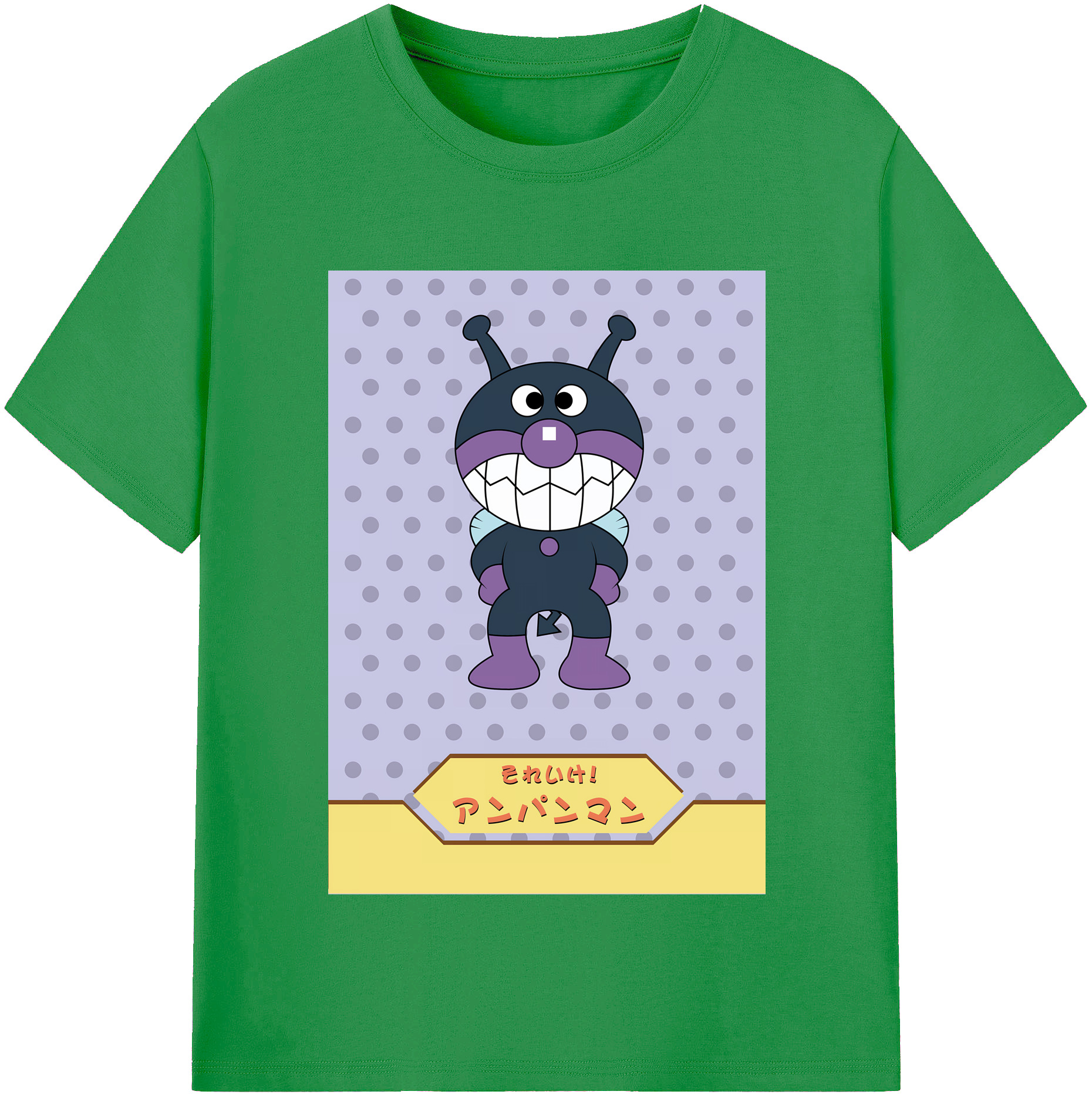 （画像用） アンパンマン Anpanman レディースカジュアルプリントTシャツ（綿100％）