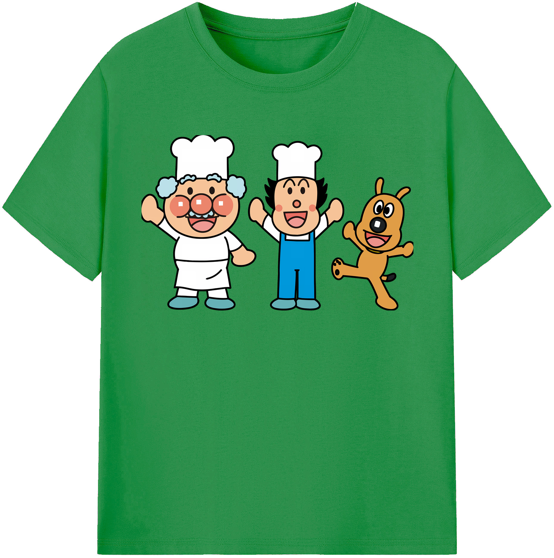 （画像用） アンパンマン Anpanman レディースカジュアルプリントTシャツ（綿100％）