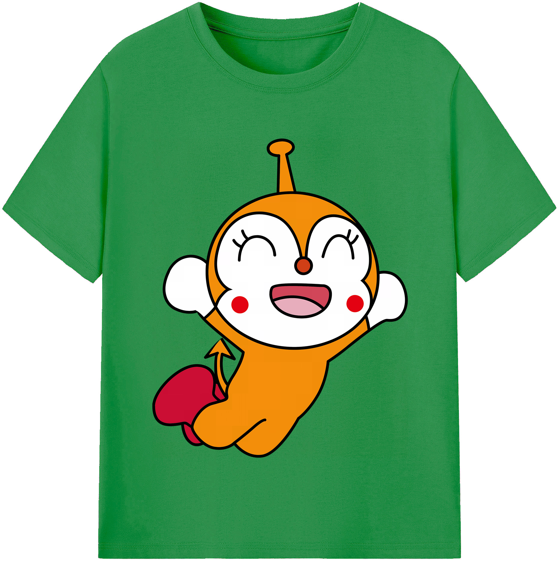 （画像用） アンパンマン Anpanman レディースカジュアルプリントTシャツ（綿100％）