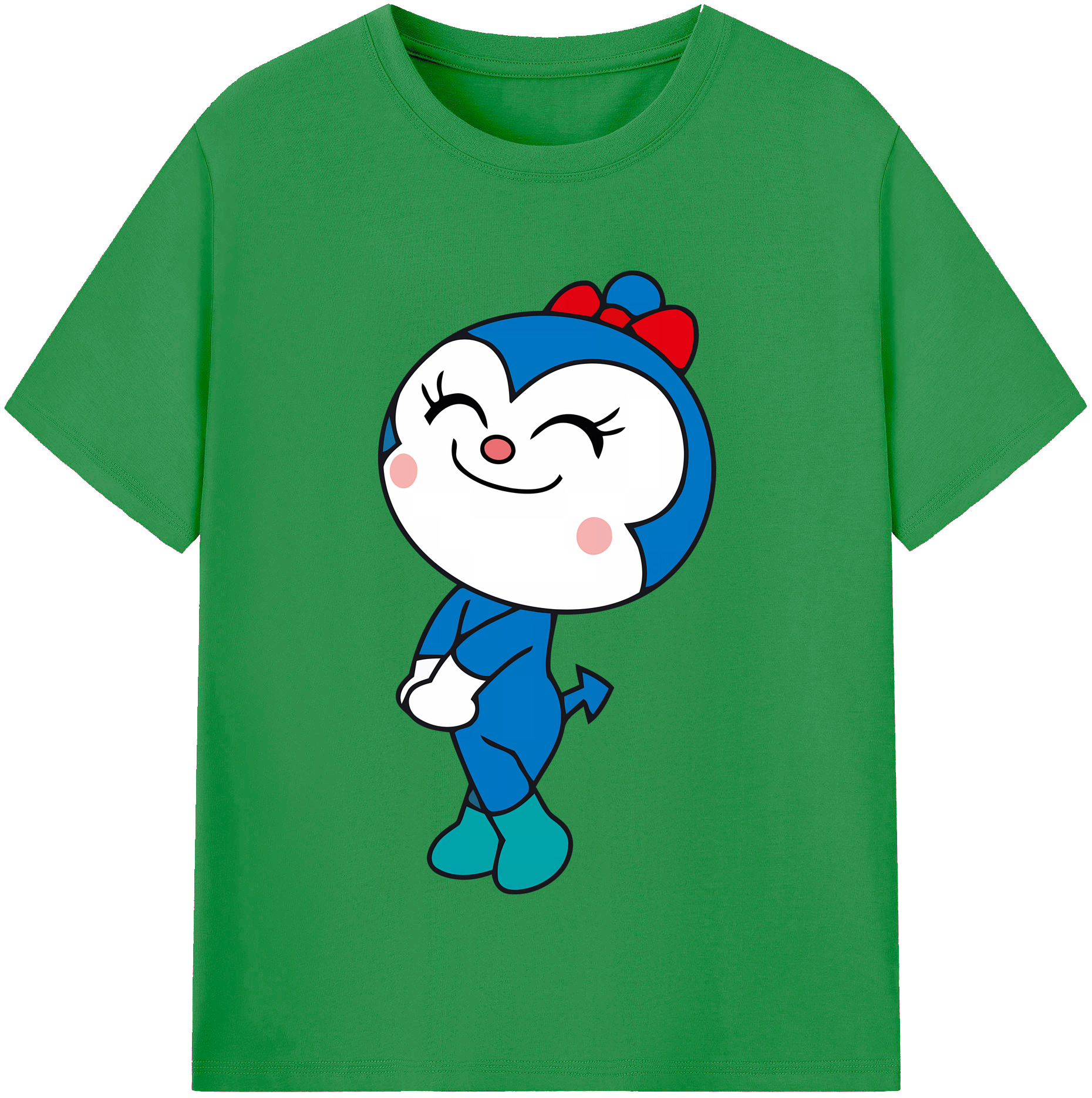 （画像用） アンパンマン Anpanman レディースカジュアルプリントTシャツ（綿100％）