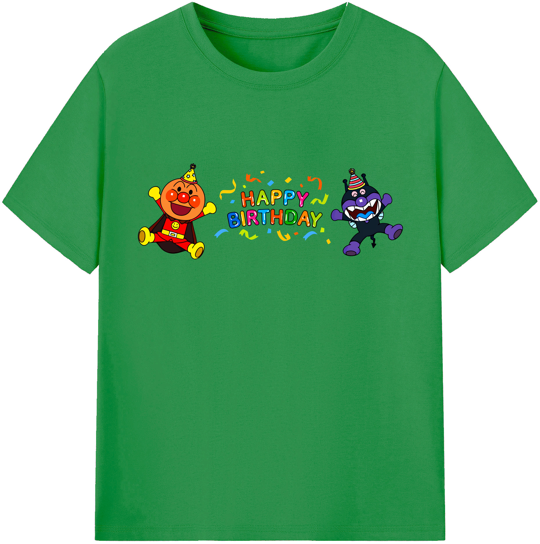 （画像用） アンパンマン Anpanman レディースカジュアルプリントTシャツ（綿100％）