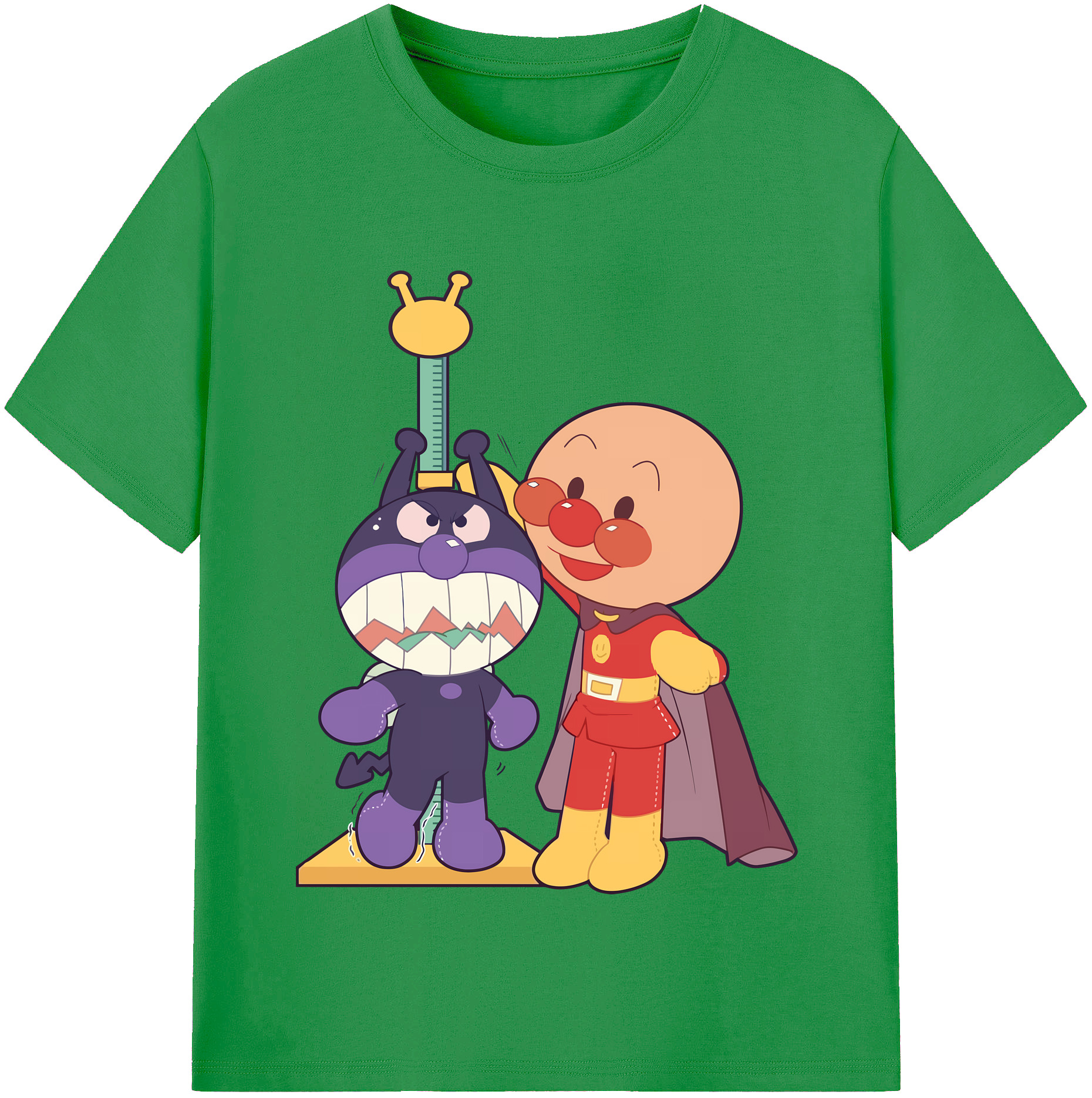 （画像用） アンパンマン Anpanman レディースカジュアルプリントTシャツ（綿100％）