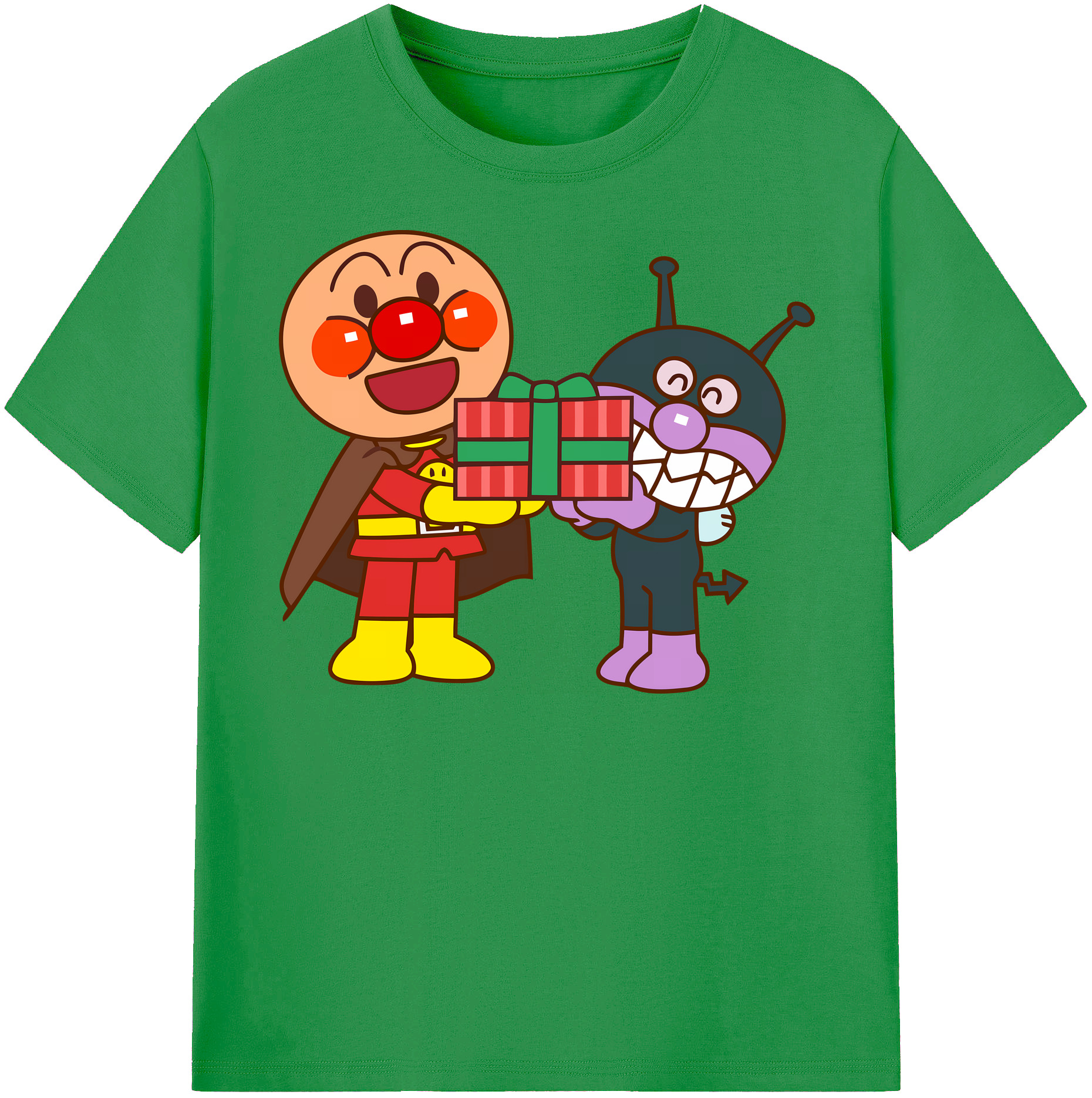（画像用） アンパンマン Anpanman レディースカジュアルプリントTシャツ（綿100％）