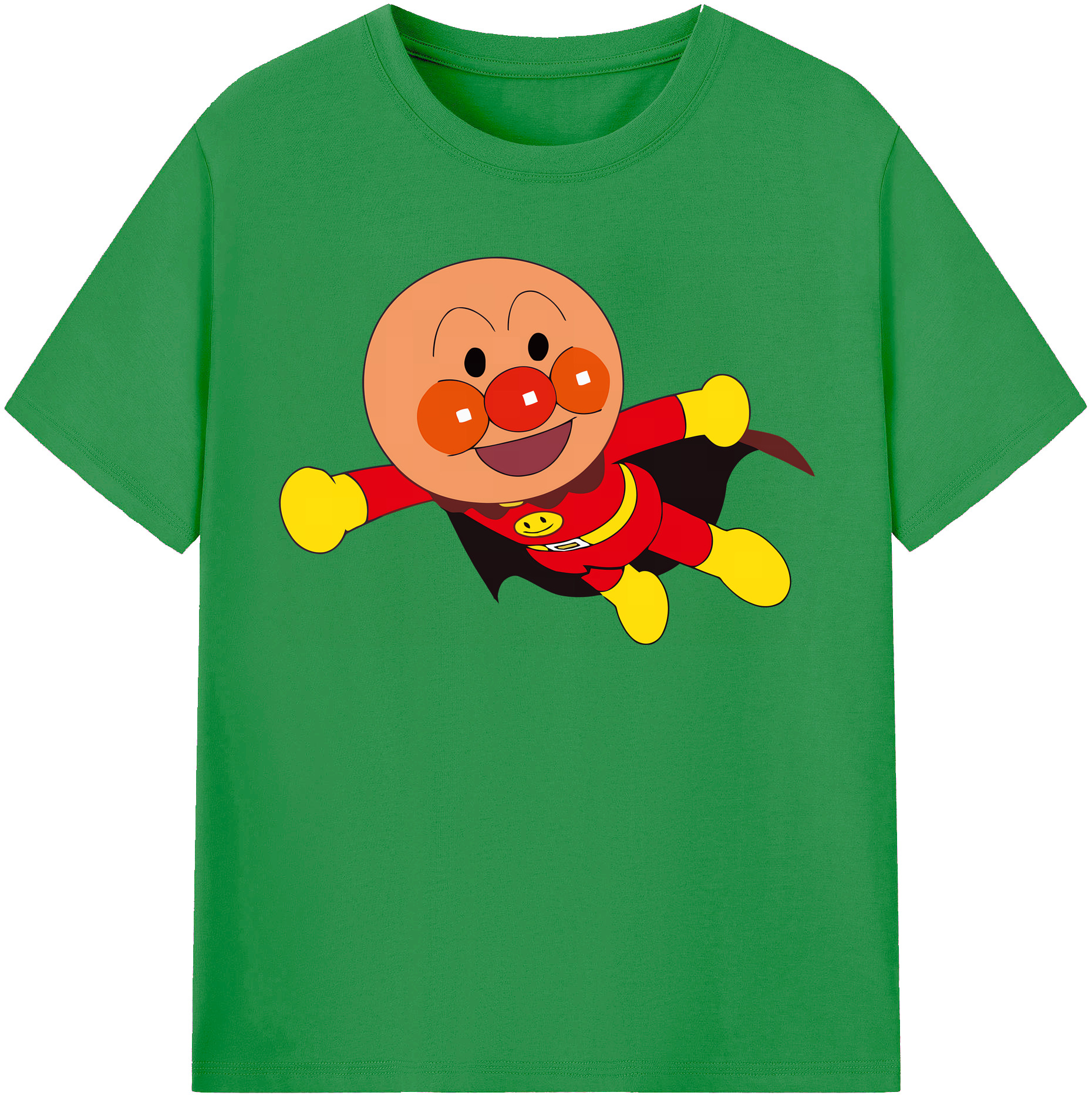 （画像用） アンパンマン Anpanman レディースカジュアルプリントTシャツ（綿100％）