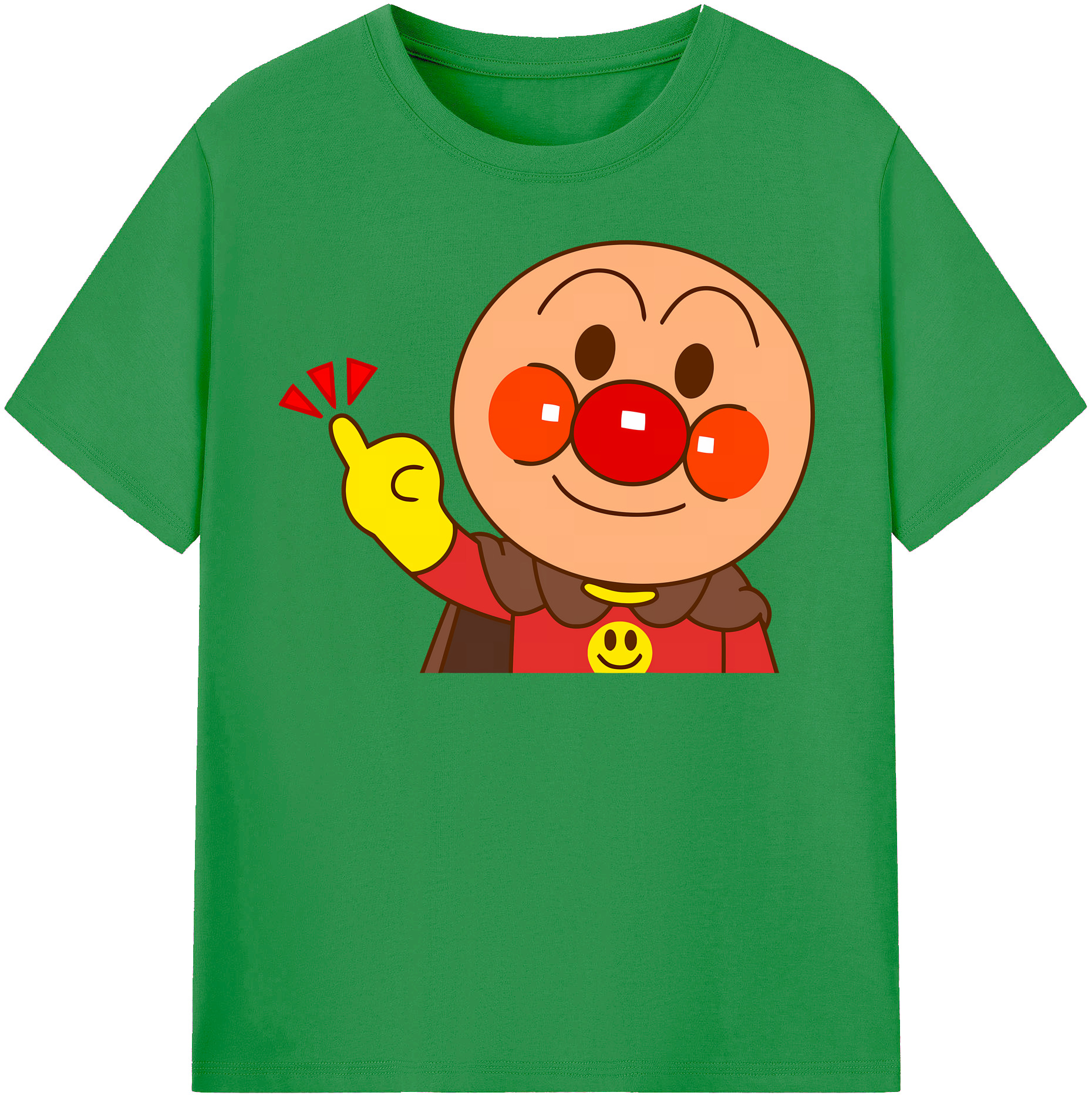 （画像用） アンパンマン Anpanman レディースカジュアルプリントTシャツ（綿100％）