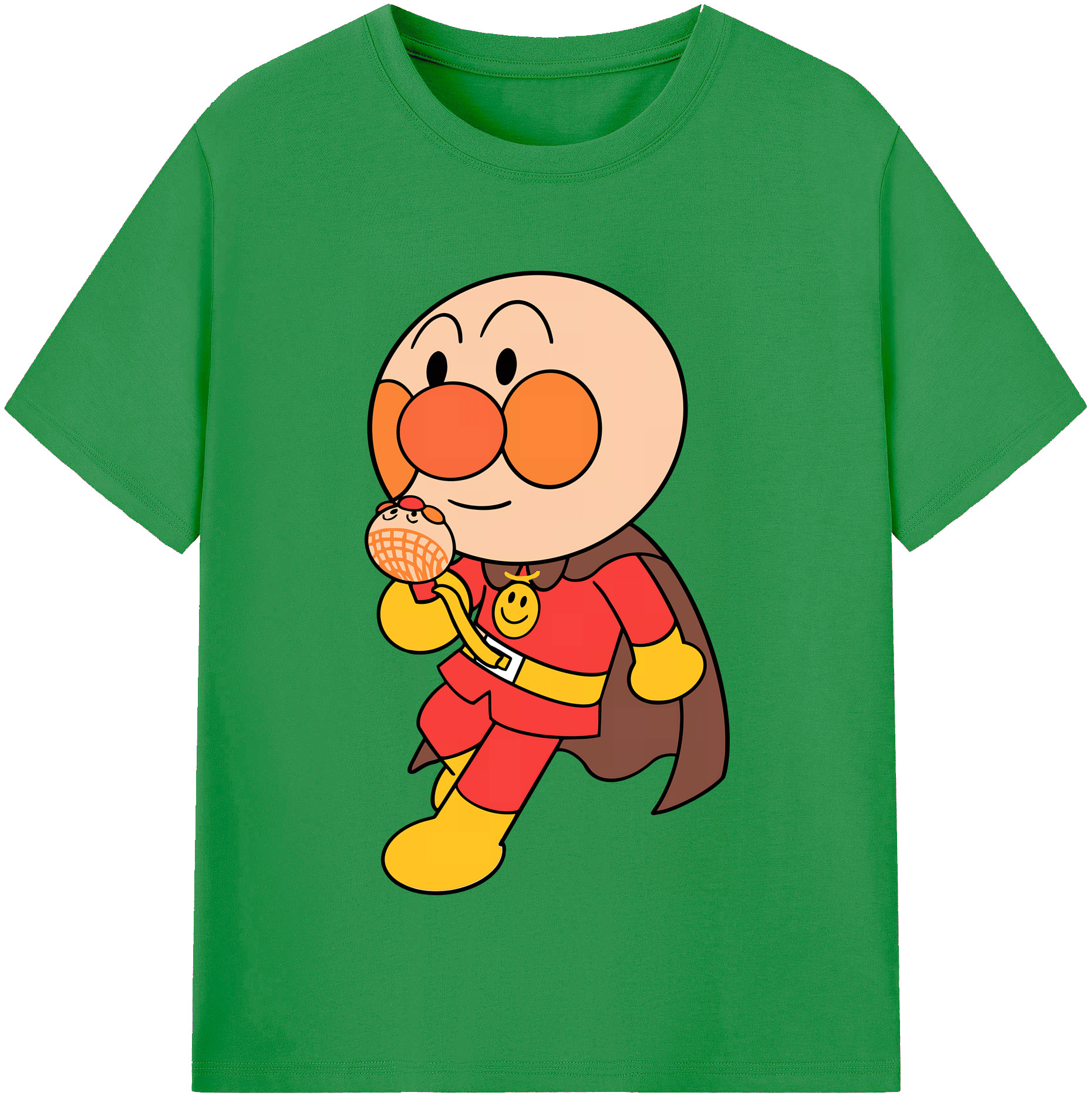 （画像用） アンパンマン Anpanman レディースカジュアルプリントTシャツ（綿100％）