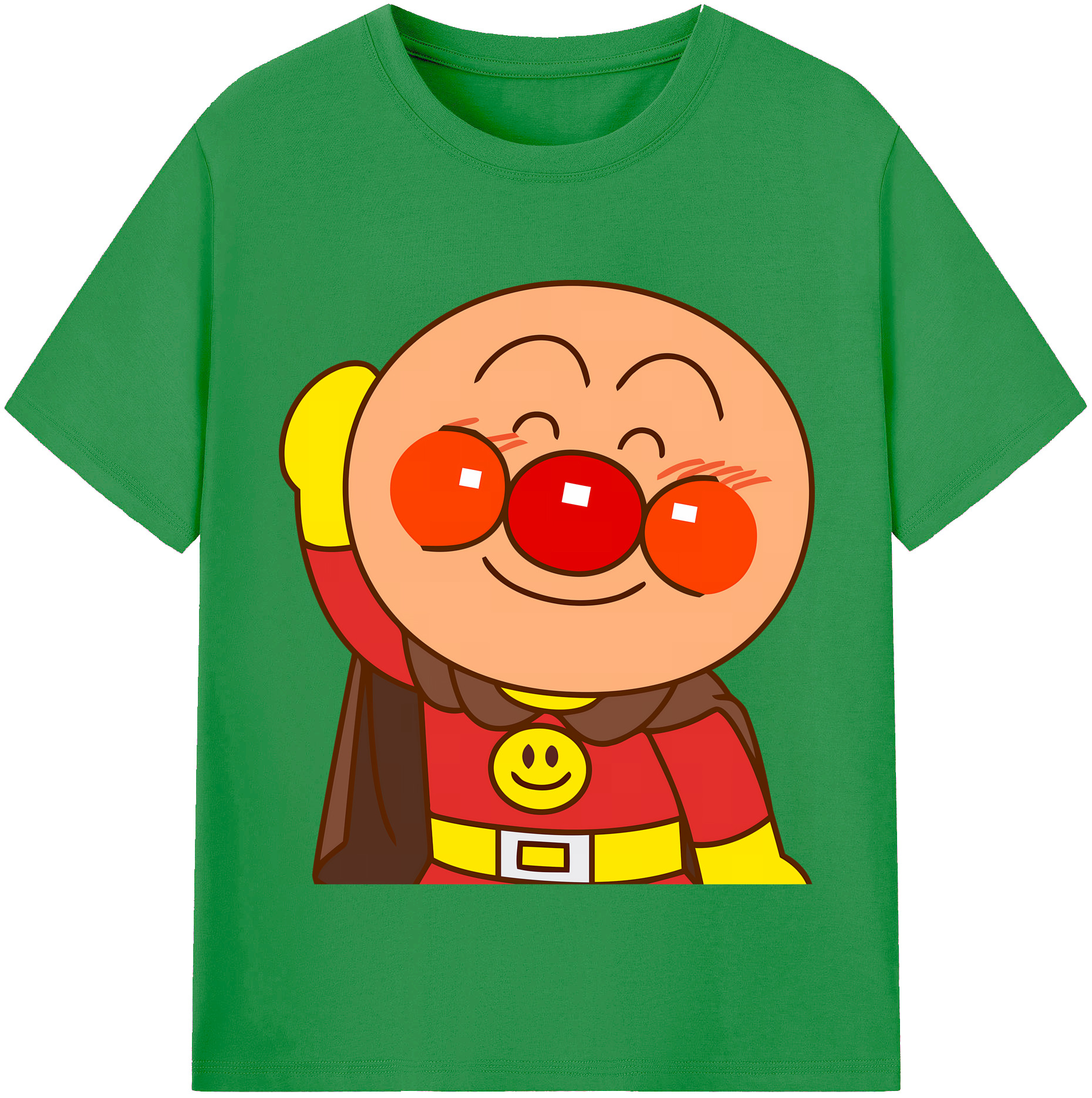 （画像用） アンパンマン Anpanman レディースカジュアルプリントTシャツ（綿100％）