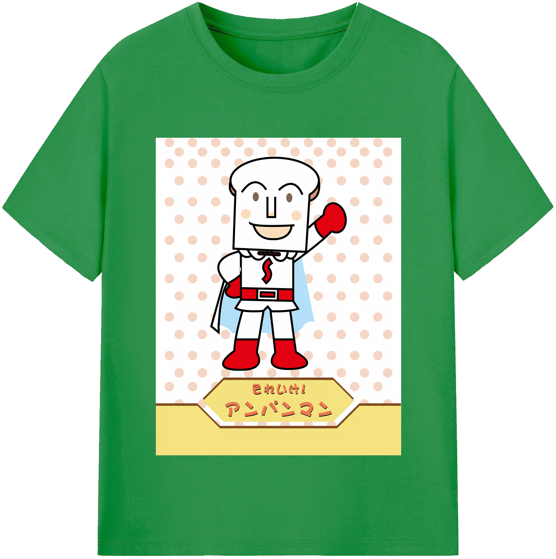 （画像用） アンパンマン Anpanman レディースカジュアルプリントTシャツ（綿100％）