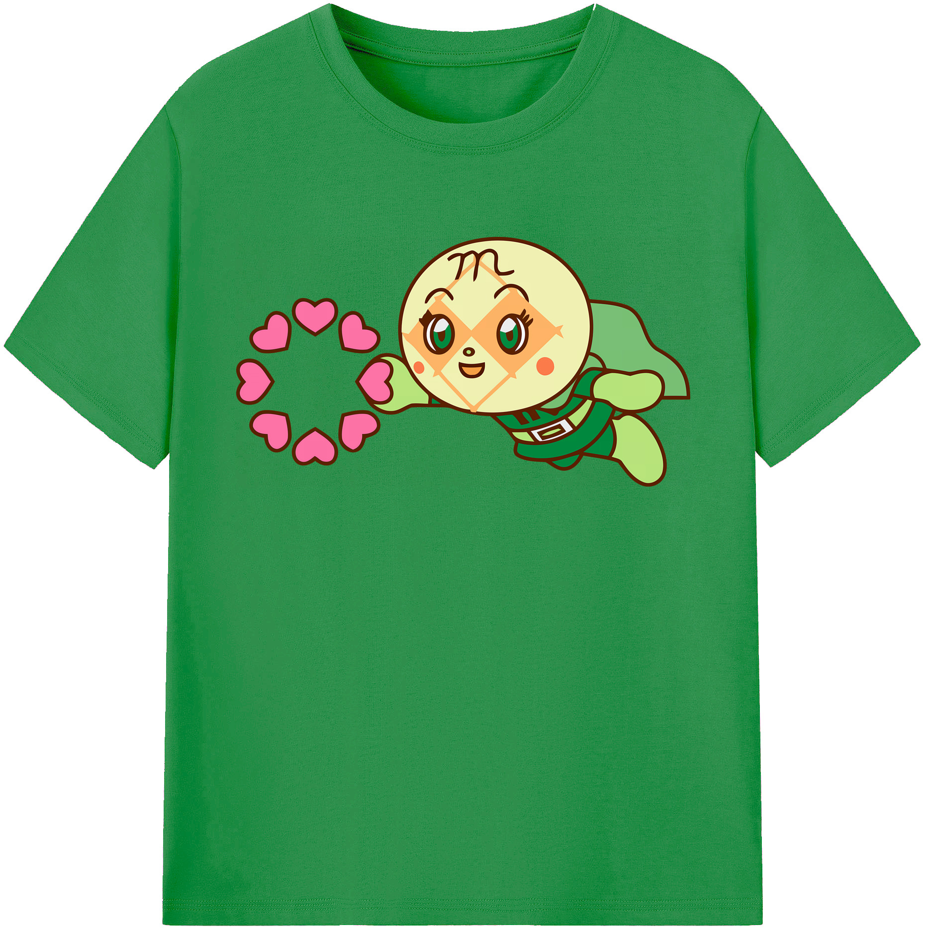 （画像用） アンパンマン Anpanman レディースカジュアルプリントTシャツ（綿100％）
