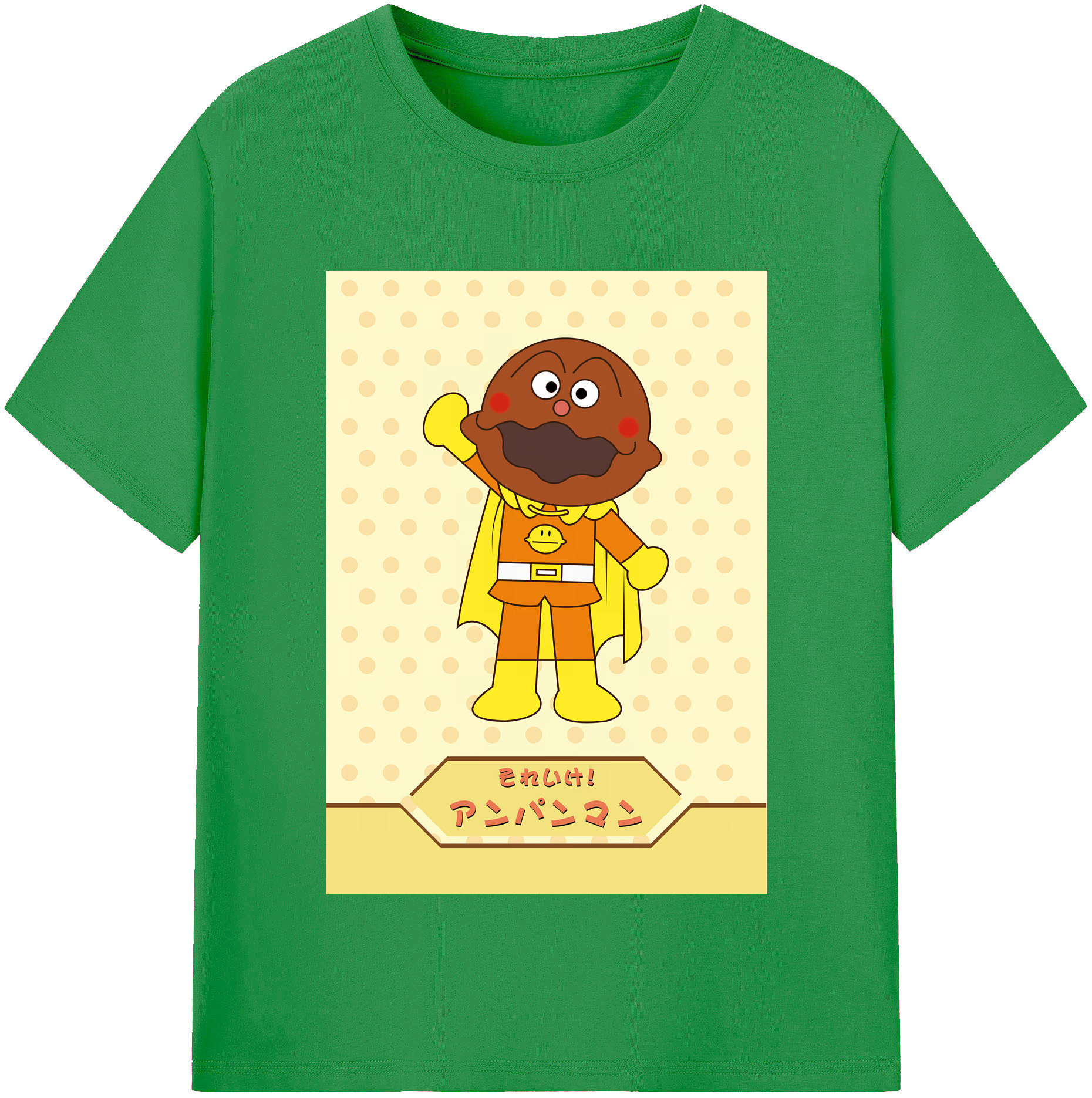 （画像用） アンパンマン Anpanman レディースカジュアルプリントTシャツ（綿100％）