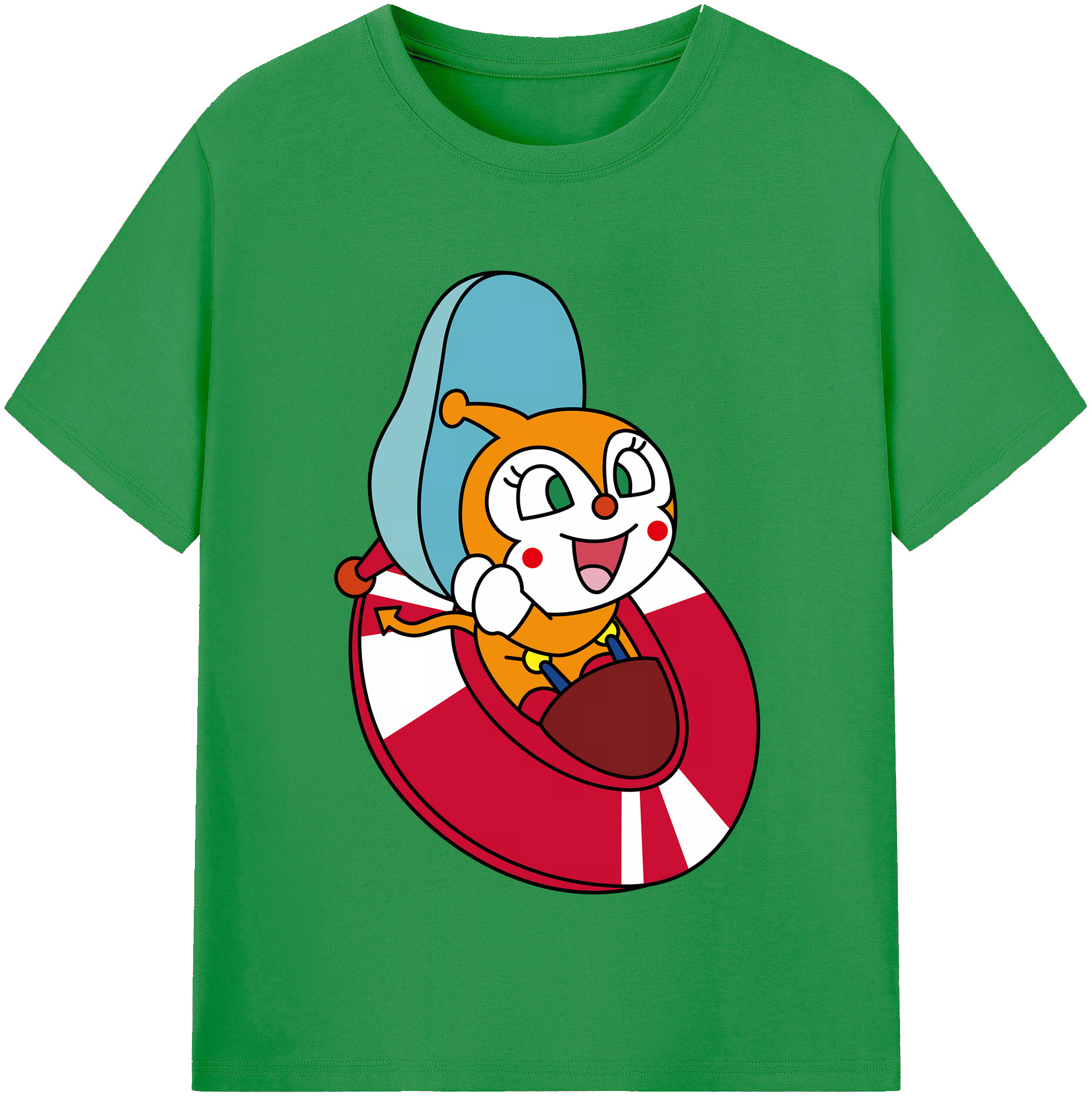 （画像用） アンパンマン Anpanman レディースカジュアルプリントTシャツ（綿100％）
