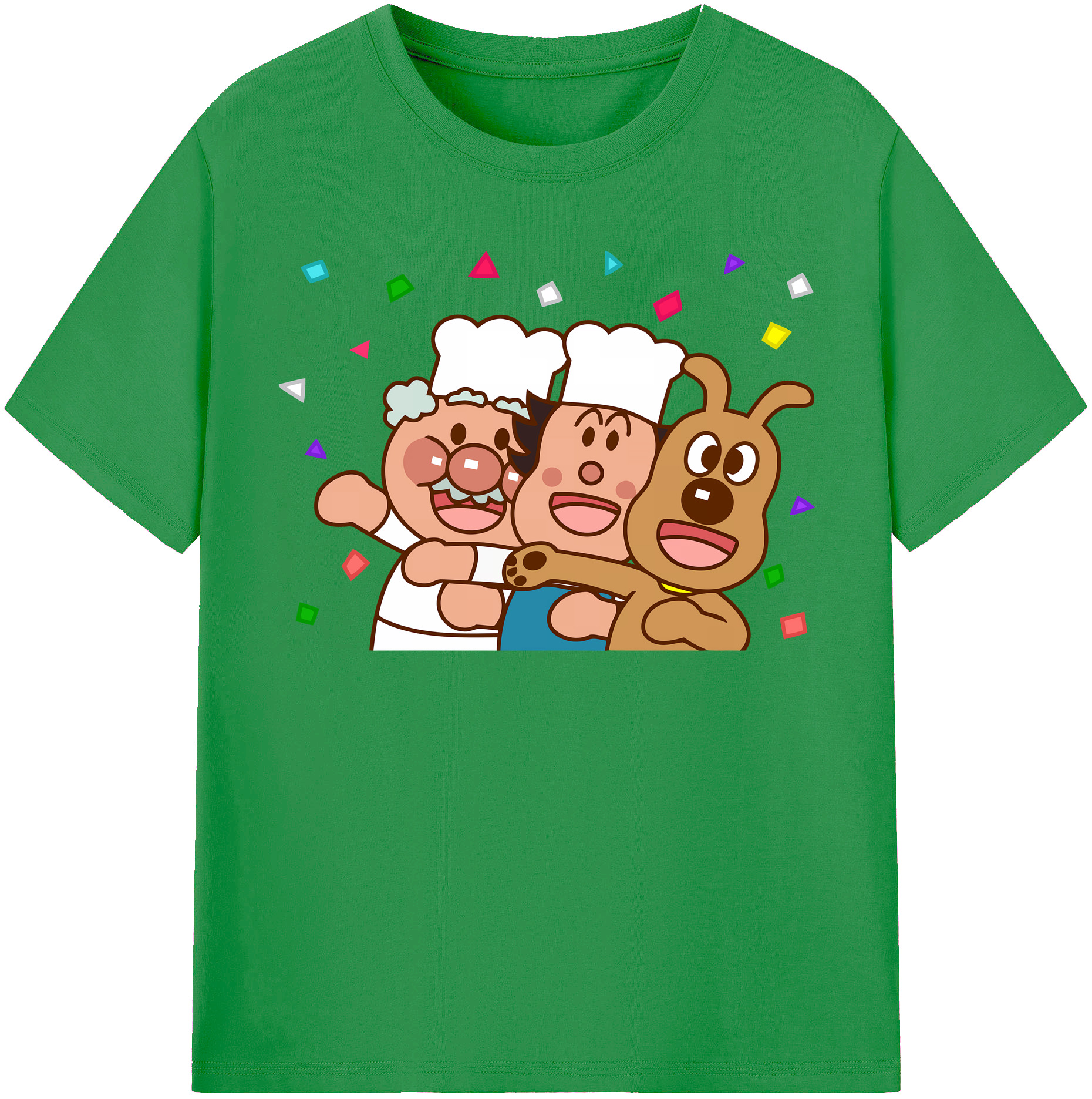 （画像用） アンパンマン Anpanman レディースカジュアルプリントTシャツ（綿100％）