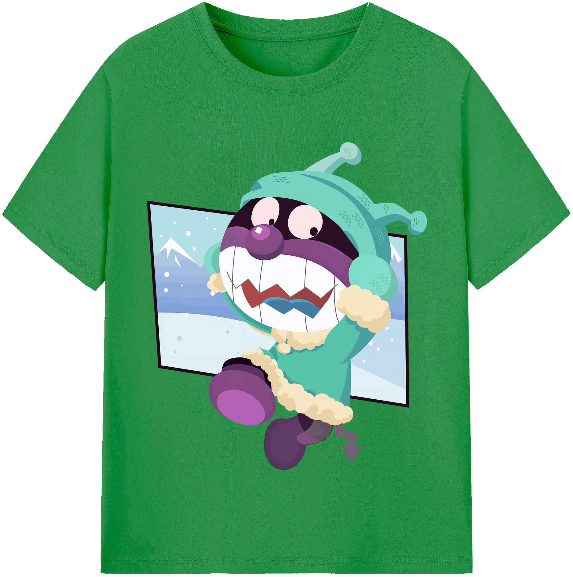 （画像用） アンパンマン Anpanman レディースカジュアルプリントTシャツ（綿100％）