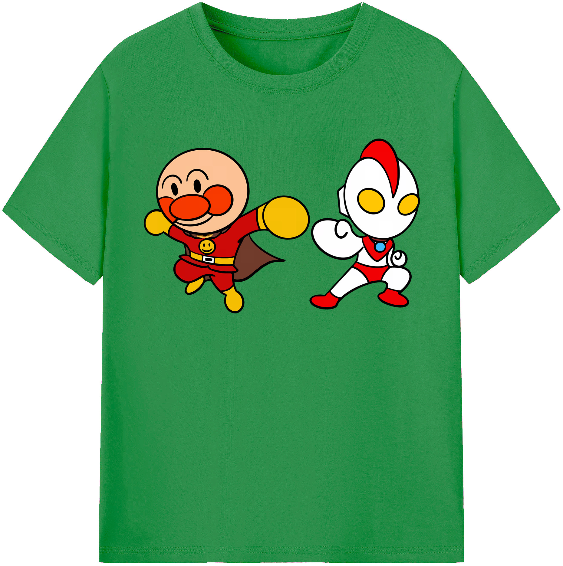 （画像用） アンパンマン Anpanman レディースカジュアルプリントTシャツ（綿100％）