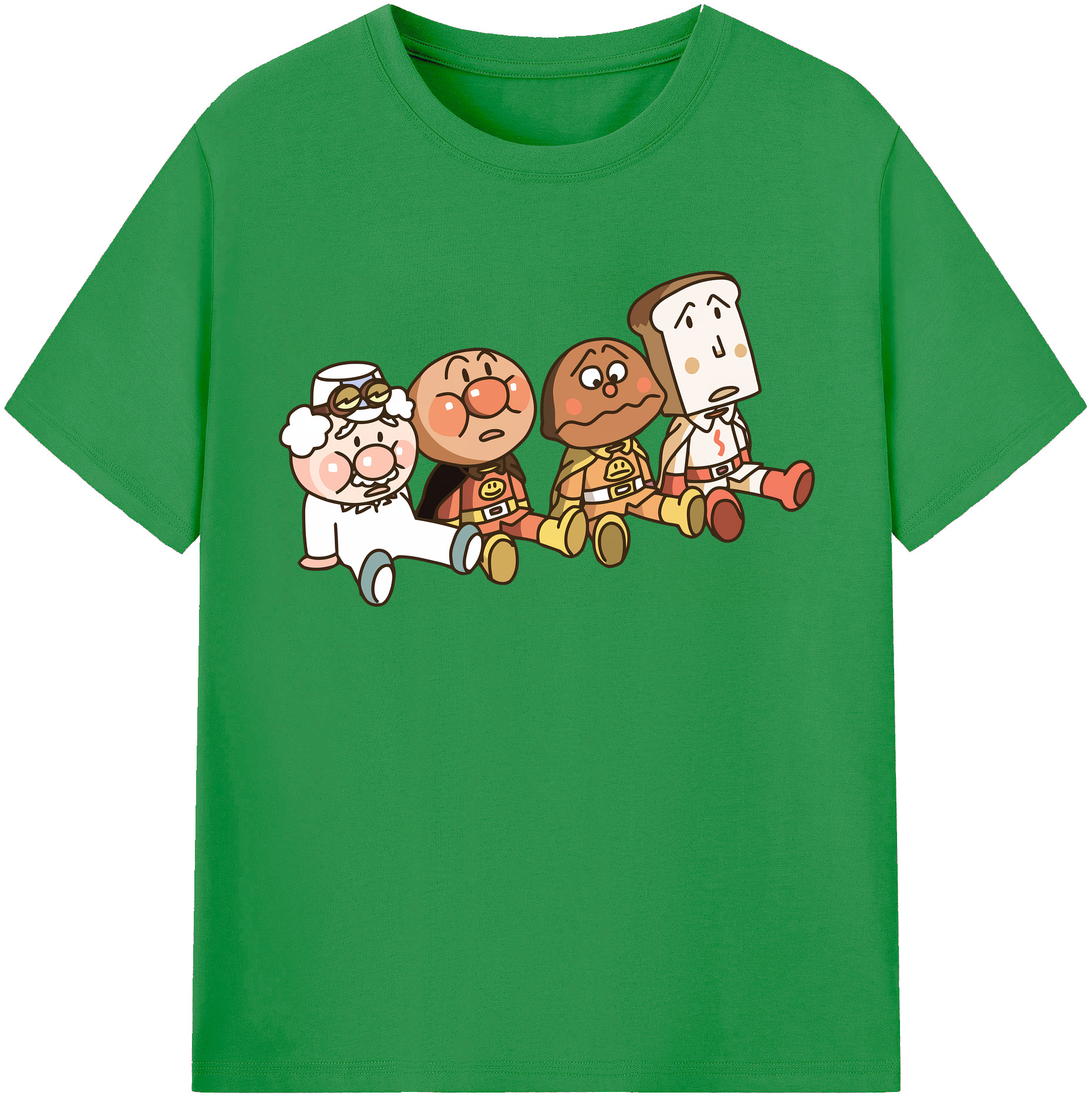 （画像用） アンパンマン Anpanman レディースカジュアルプリントTシャツ（綿100％）
