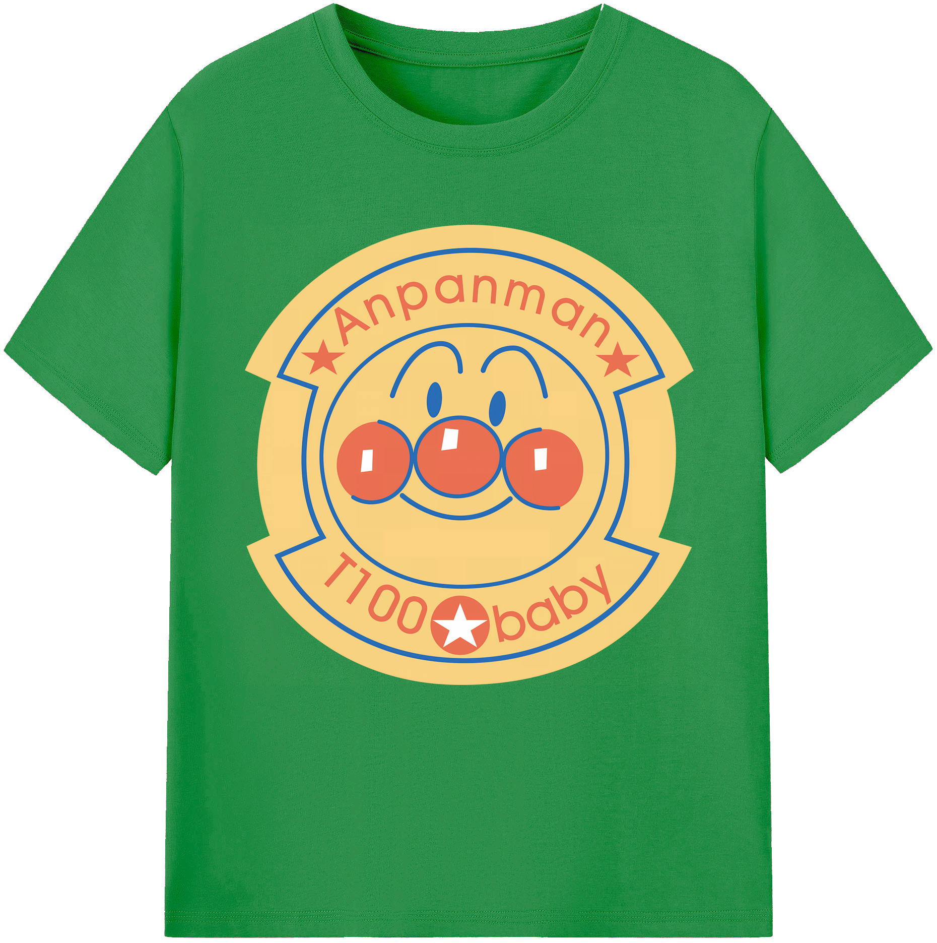 （画像用） アンパンマン Anpanman レディースカジュアルプリントTシャツ（綿100％）
