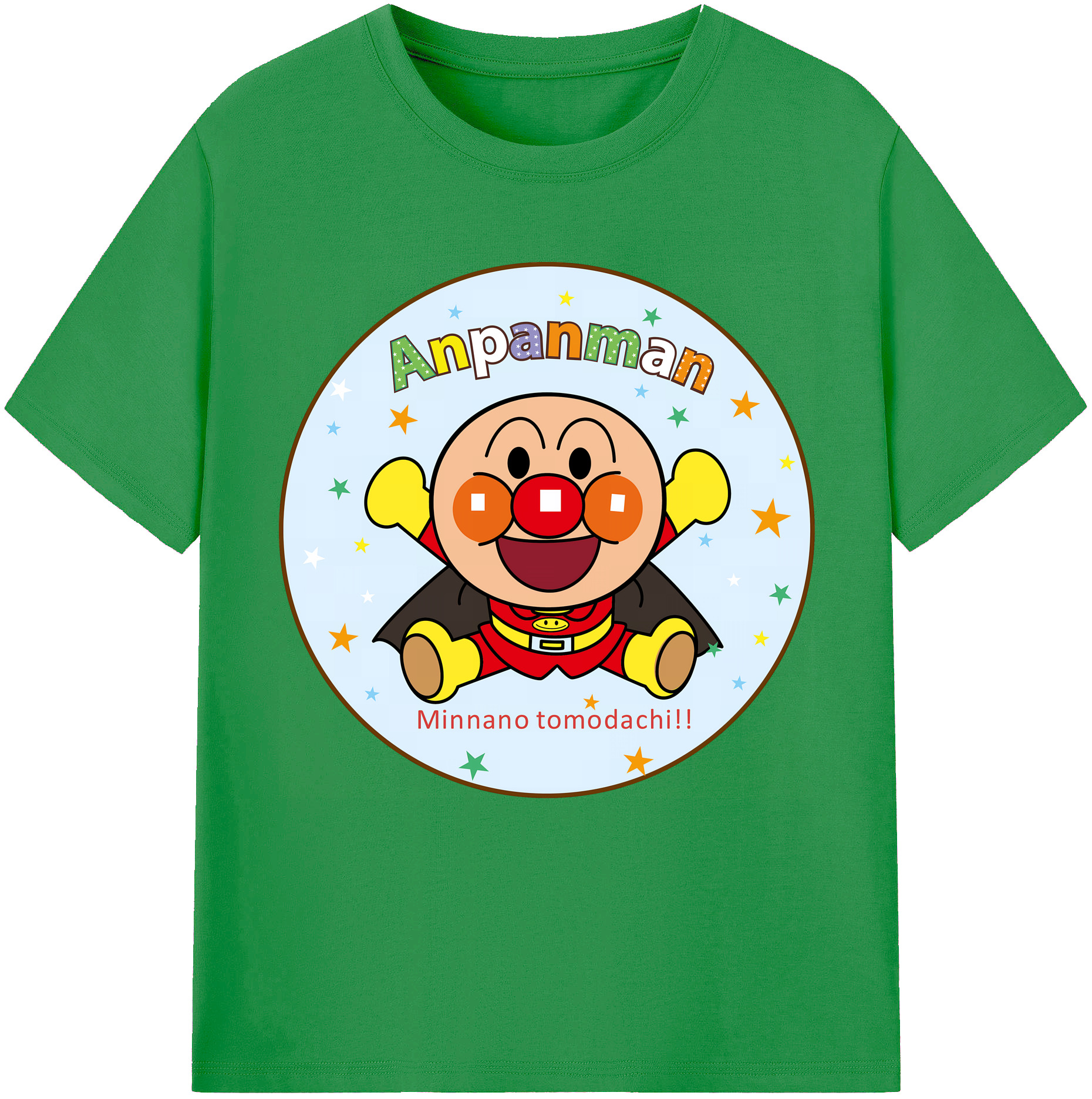 （画像用） アンパンマン Anpanman レディースカジュアルプリントTシャツ（綿100％）