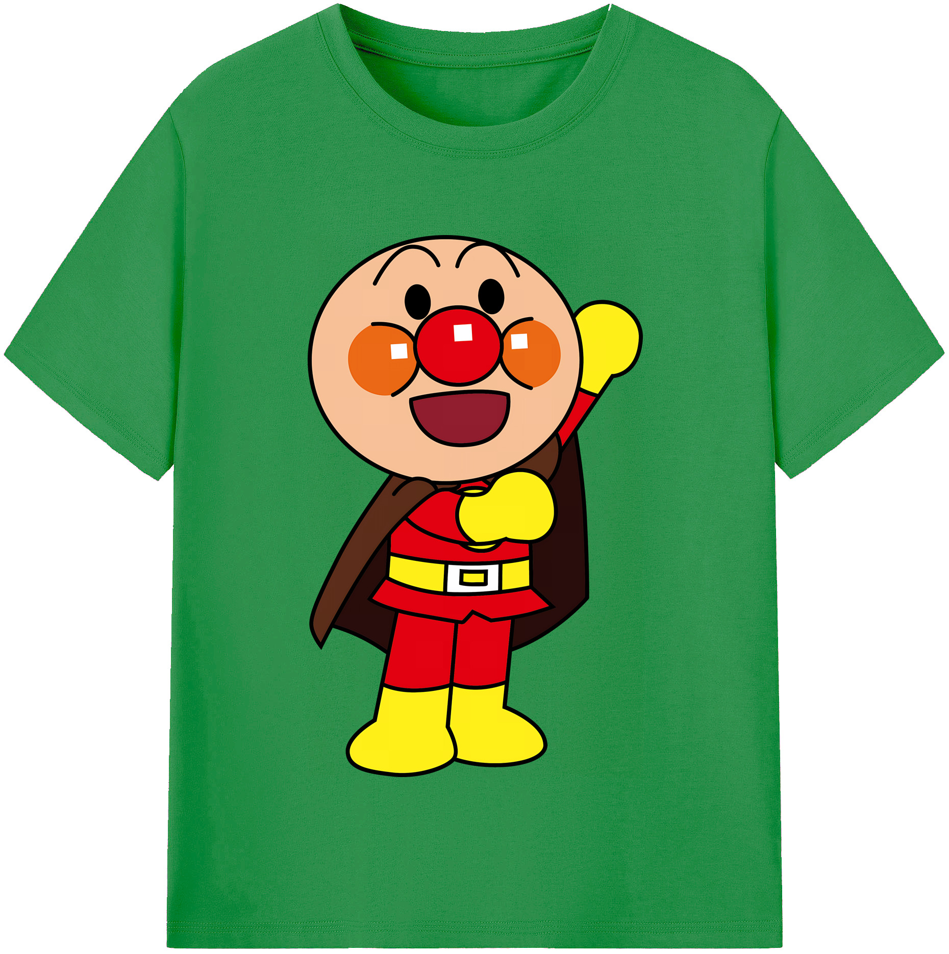 （画像用） アンパンマン Anpanman レディースカジュアルプリントTシャツ（綿100％）