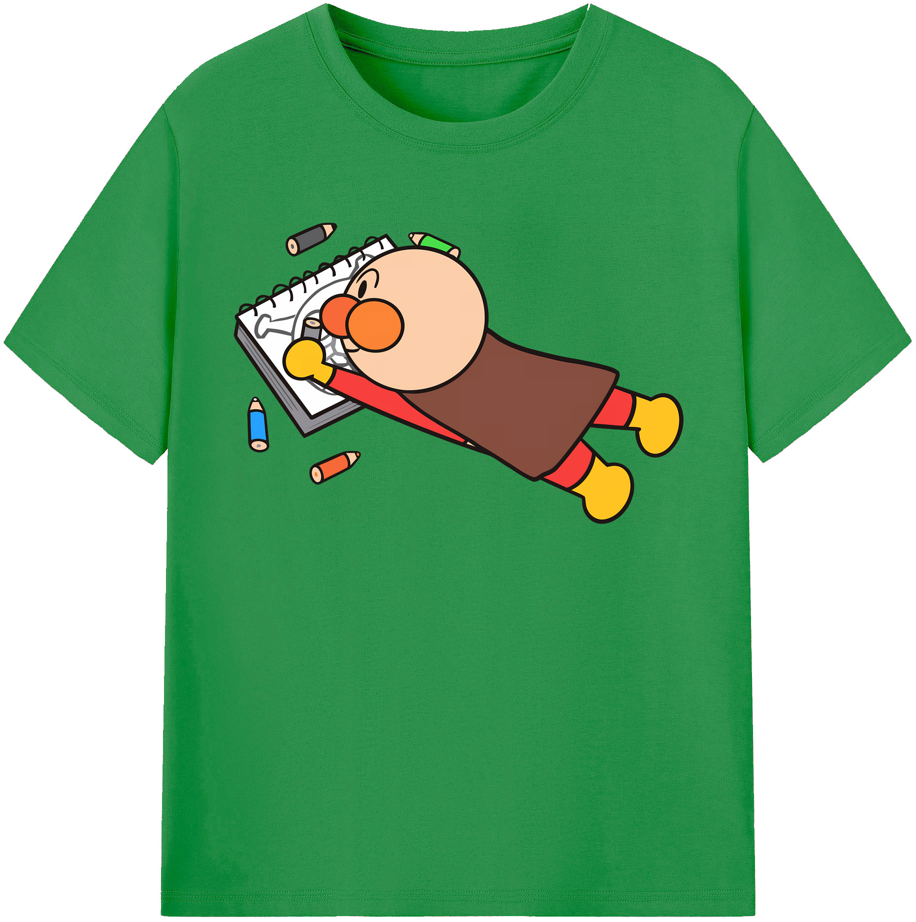（画像用） アンパンマン Anpanman レディースカジュアルプリントTシャツ（綿100％）