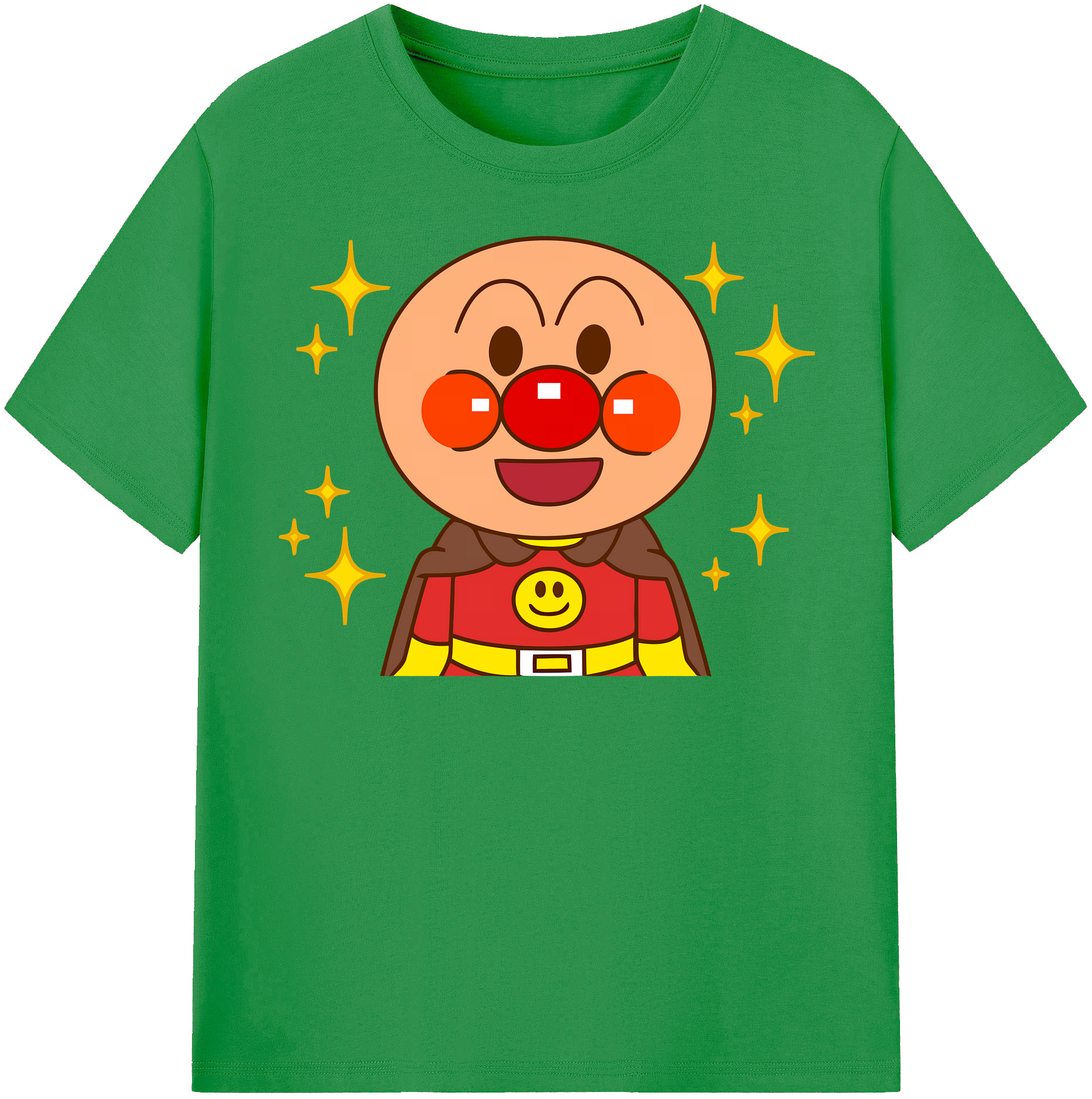 （画像用） アンパンマン Anpanman レディースカジュアルプリントTシャツ（綿100％）