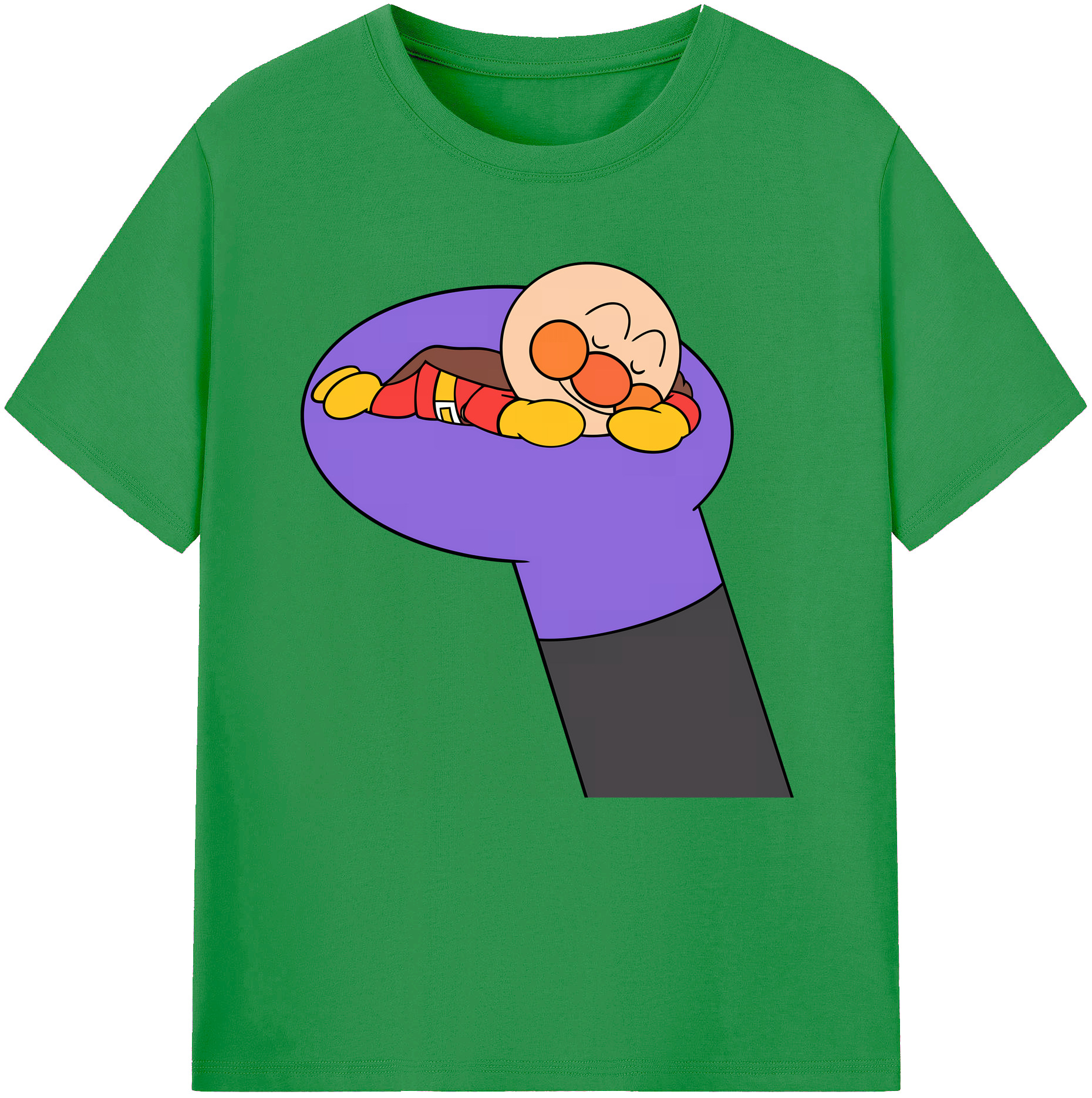 （画像用） アンパンマン Anpanman レディースカジュアルプリントTシャツ（綿100％）