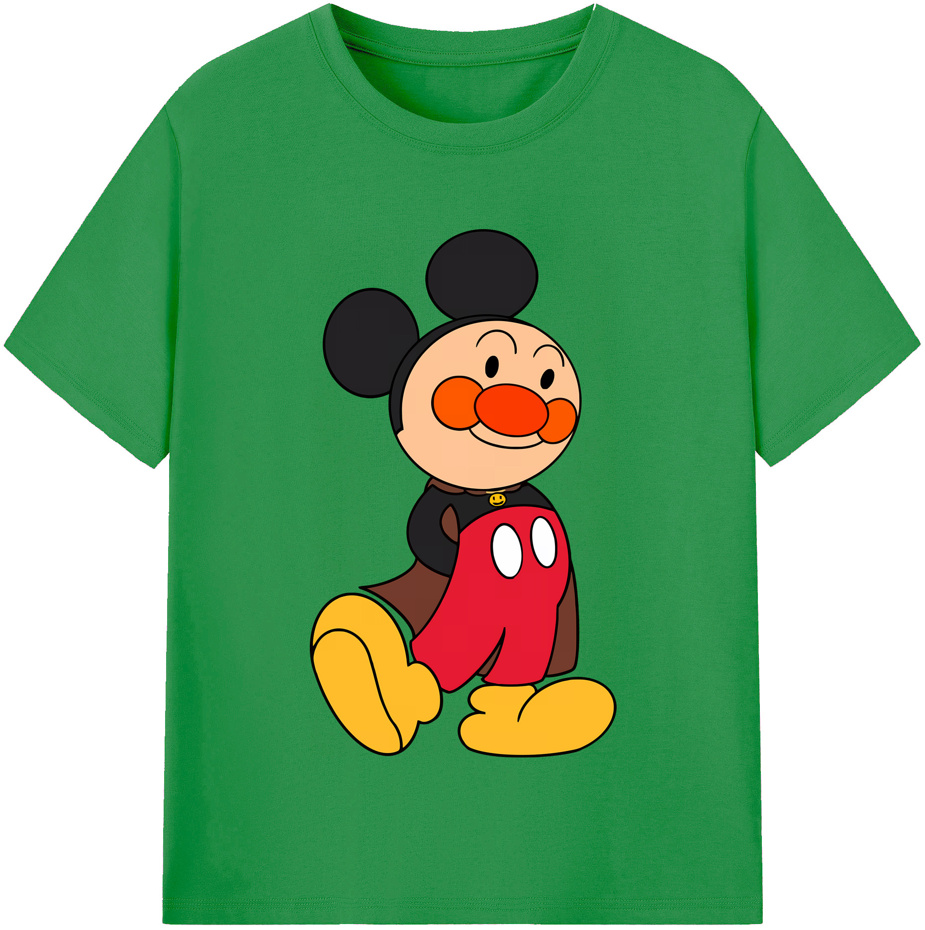 （画像用） アンパンマン Anpanman レディースカジュアルプリントTシャツ（綿100％）