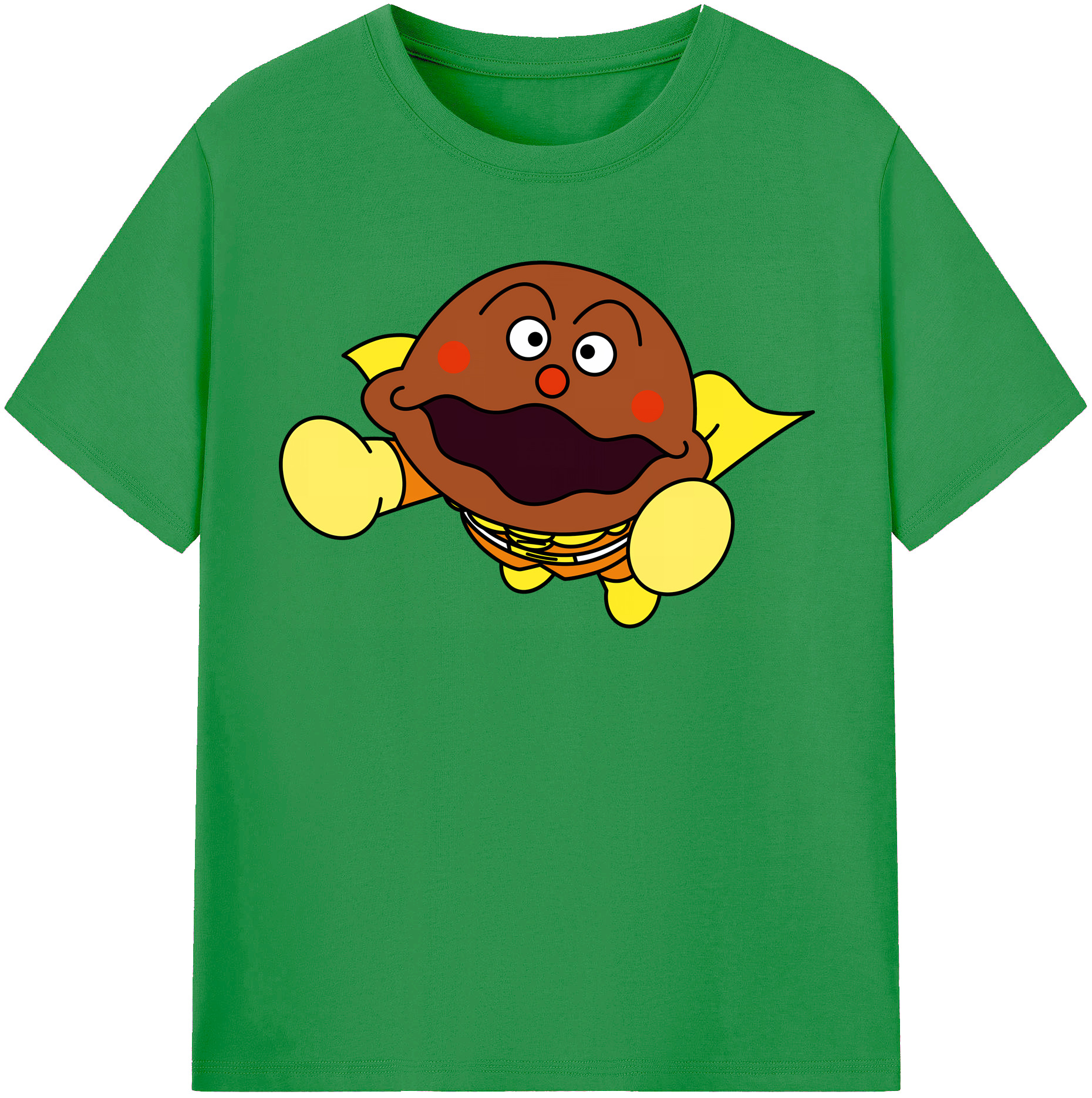 （画像用） アンパンマン Anpanman レディースカジュアルプリントTシャツ（綿100％）
