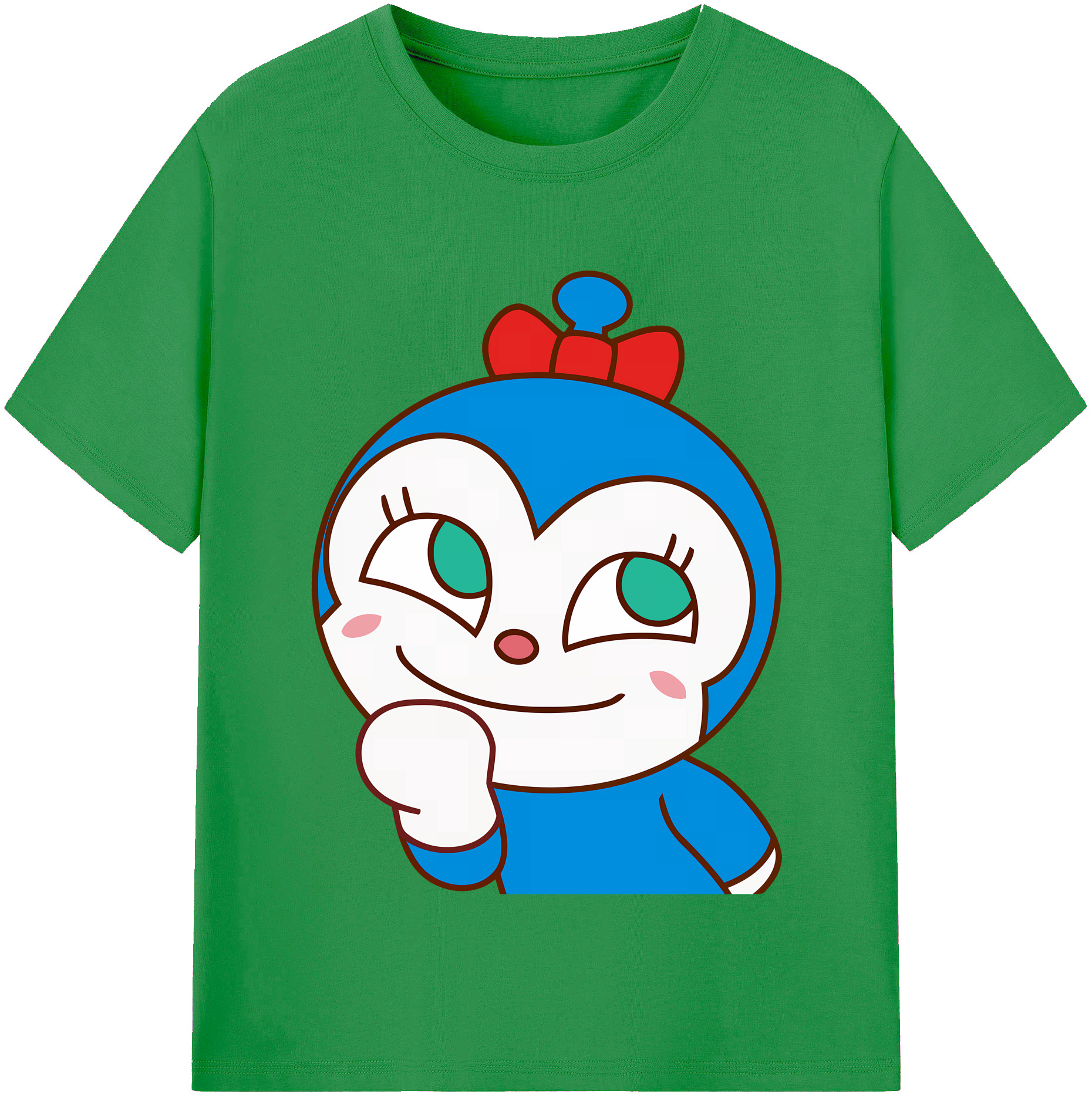 （画像用） アンパンマン Anpanman レディースカジュアルプリントTシャツ（綿100％）