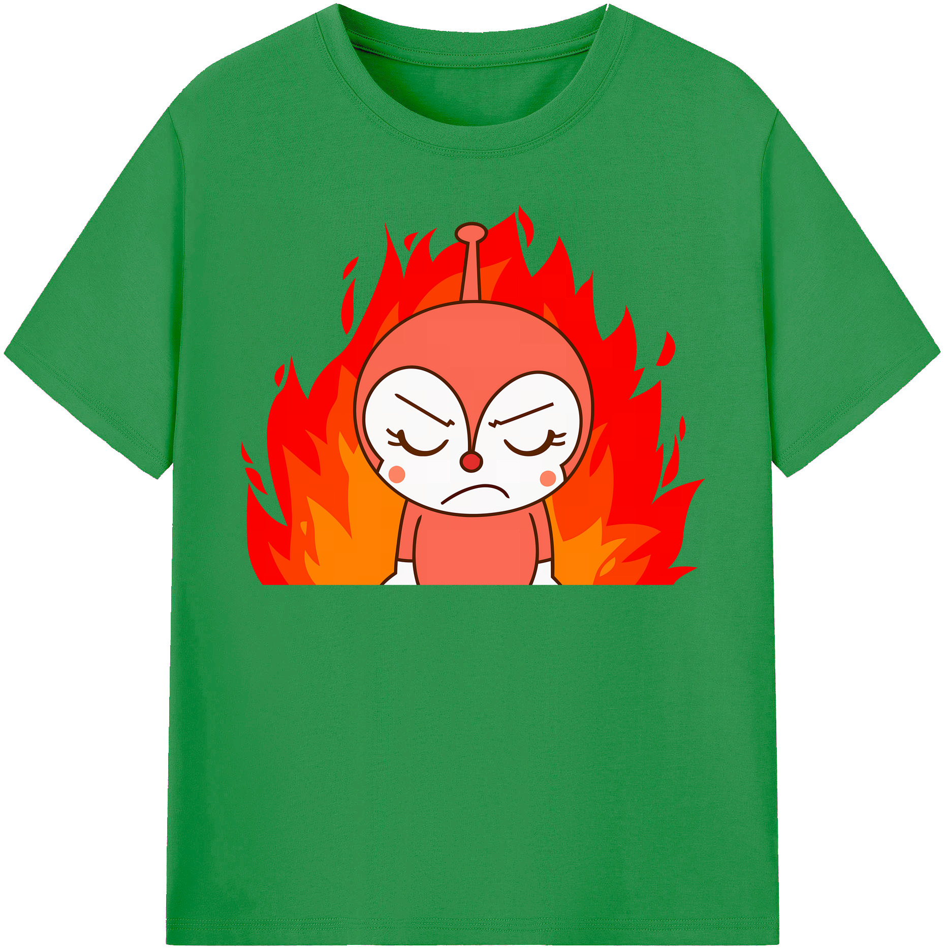 （画像用） アンパンマン Anpanman レディースカジュアルプリントTシャツ（綿100％）