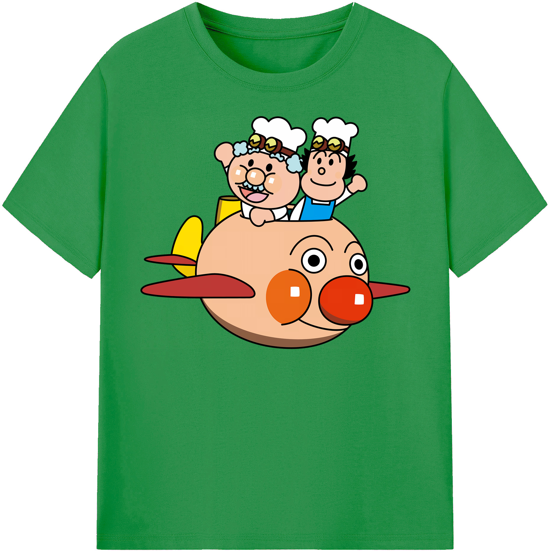 （画像用） アンパンマン Anpanman レディースカジュアルプリントTシャツ（綿100％）