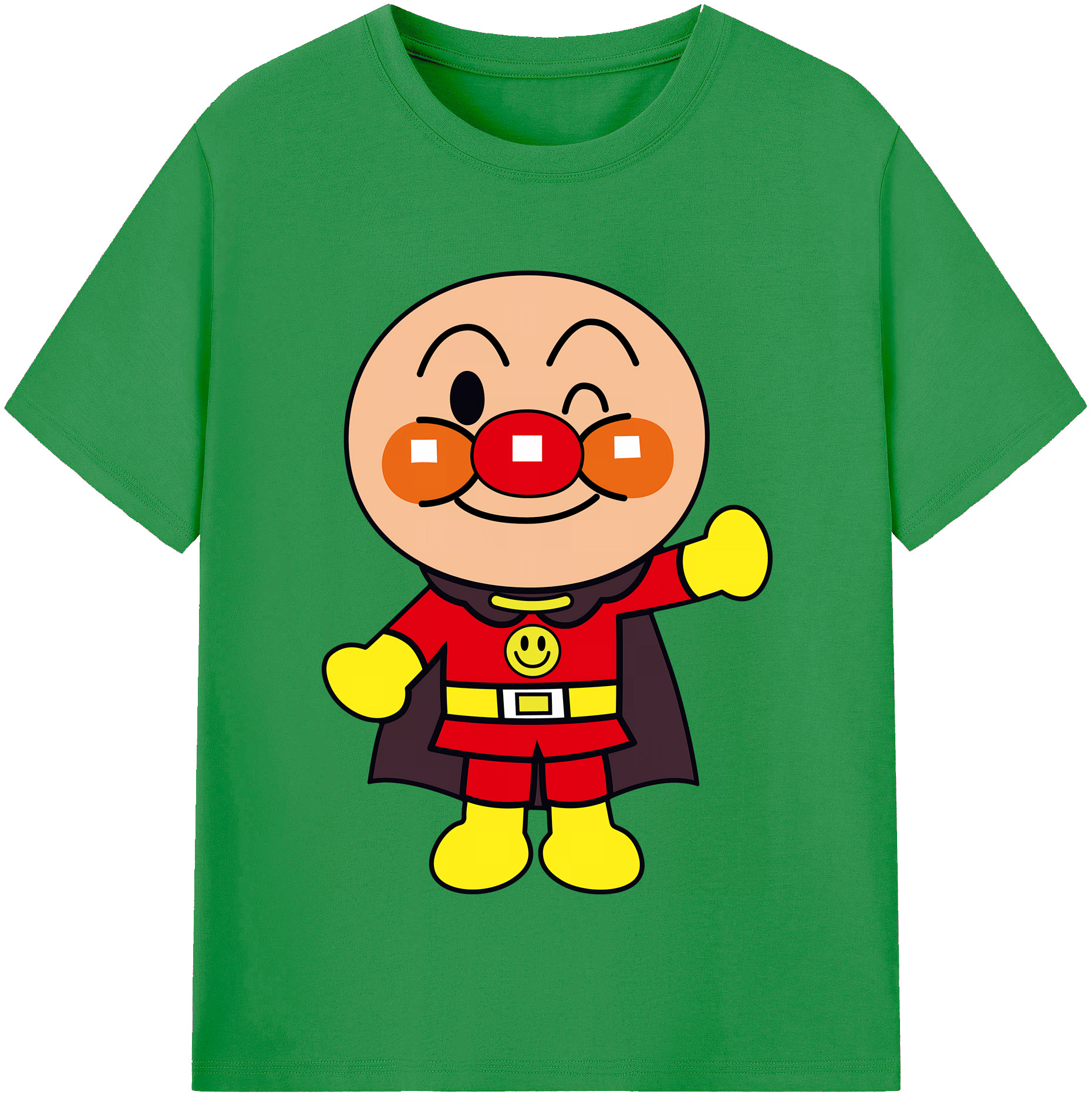 （画像用） アンパンマン Anpanman レディースカジュアルプリントTシャツ（綿100％）