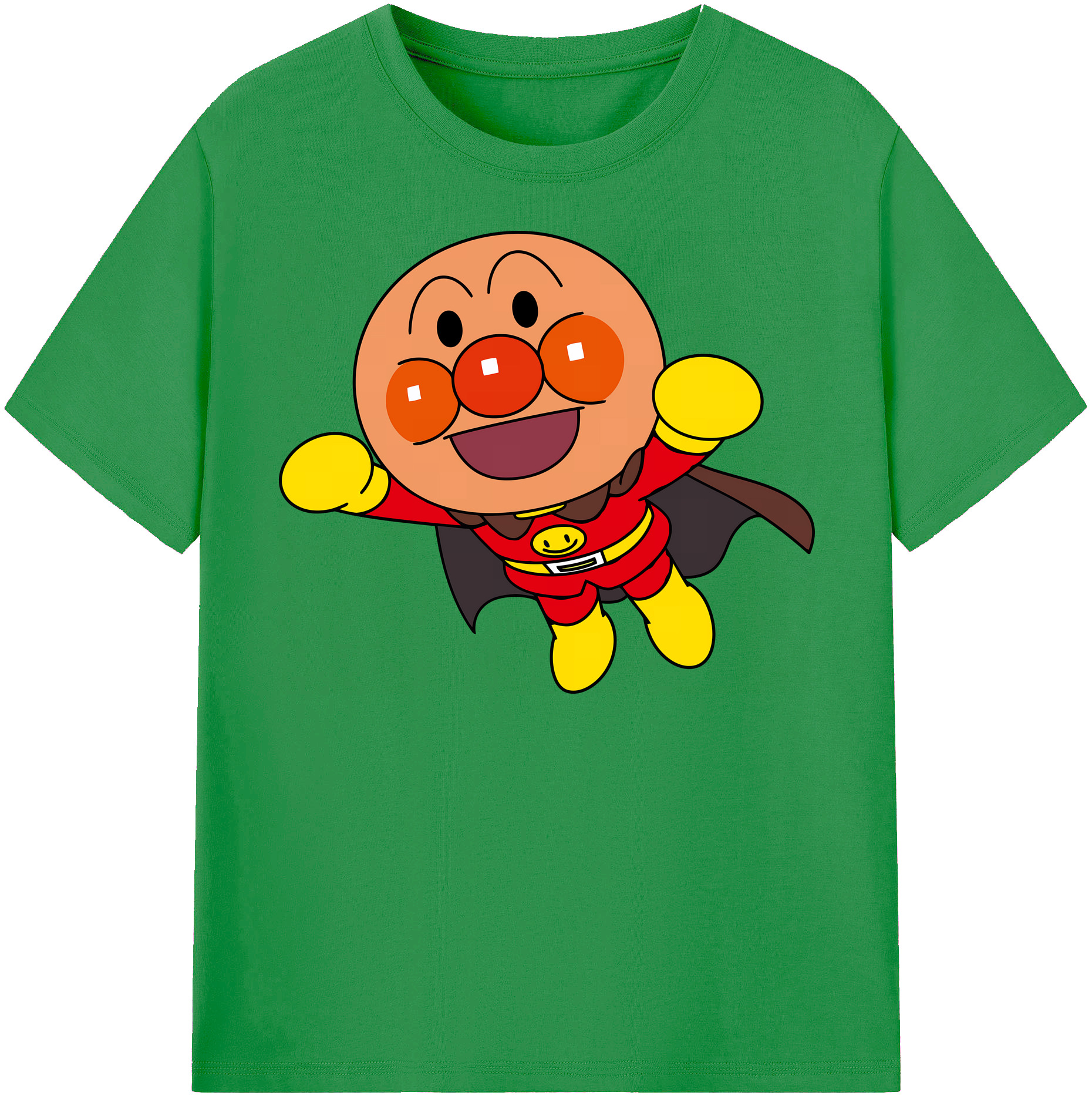 （画像用） アンパンマン Anpanman レディースカジュアルプリントTシャツ（綿100％）
