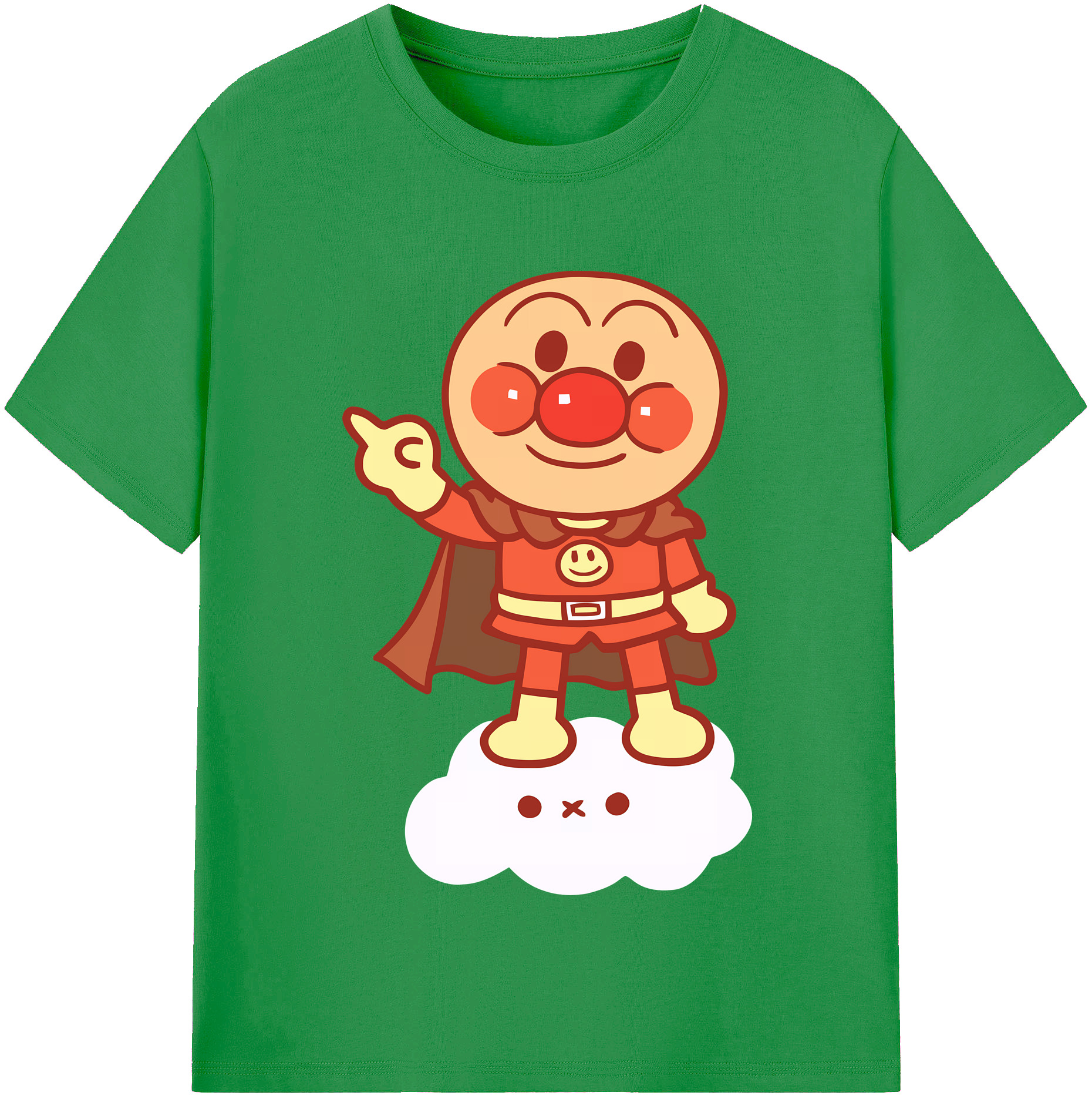 （画像用） アンパンマン Anpanman レディースカジュアルプリントTシャツ（綿100％）