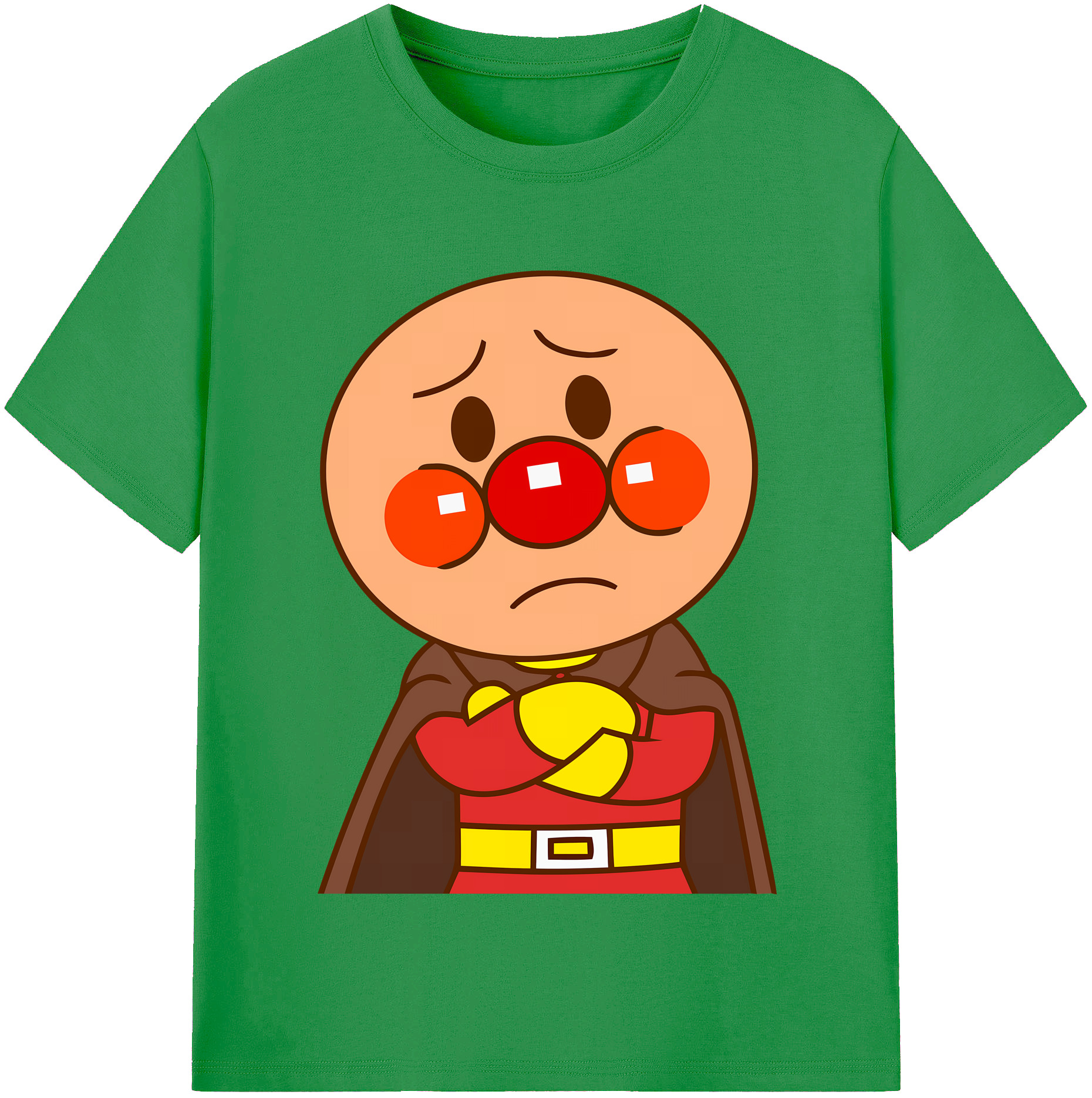 （画像用） アンパンマン Anpanman レディースカジュアルプリントTシャツ（綿100％）