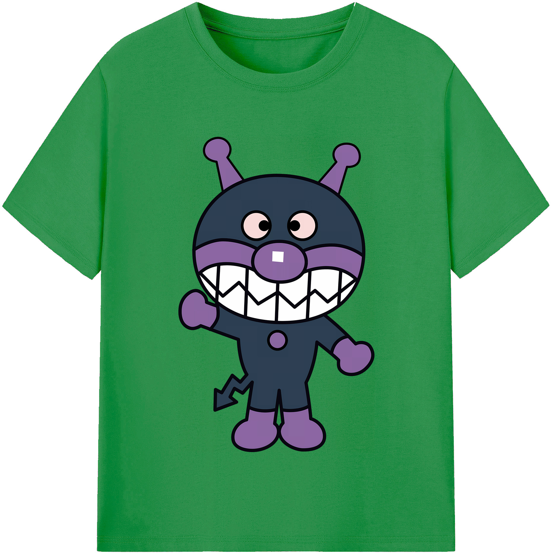 （画像用） アンパンマン Anpanman レディースカジュアルプリントTシャツ（綿100％）
