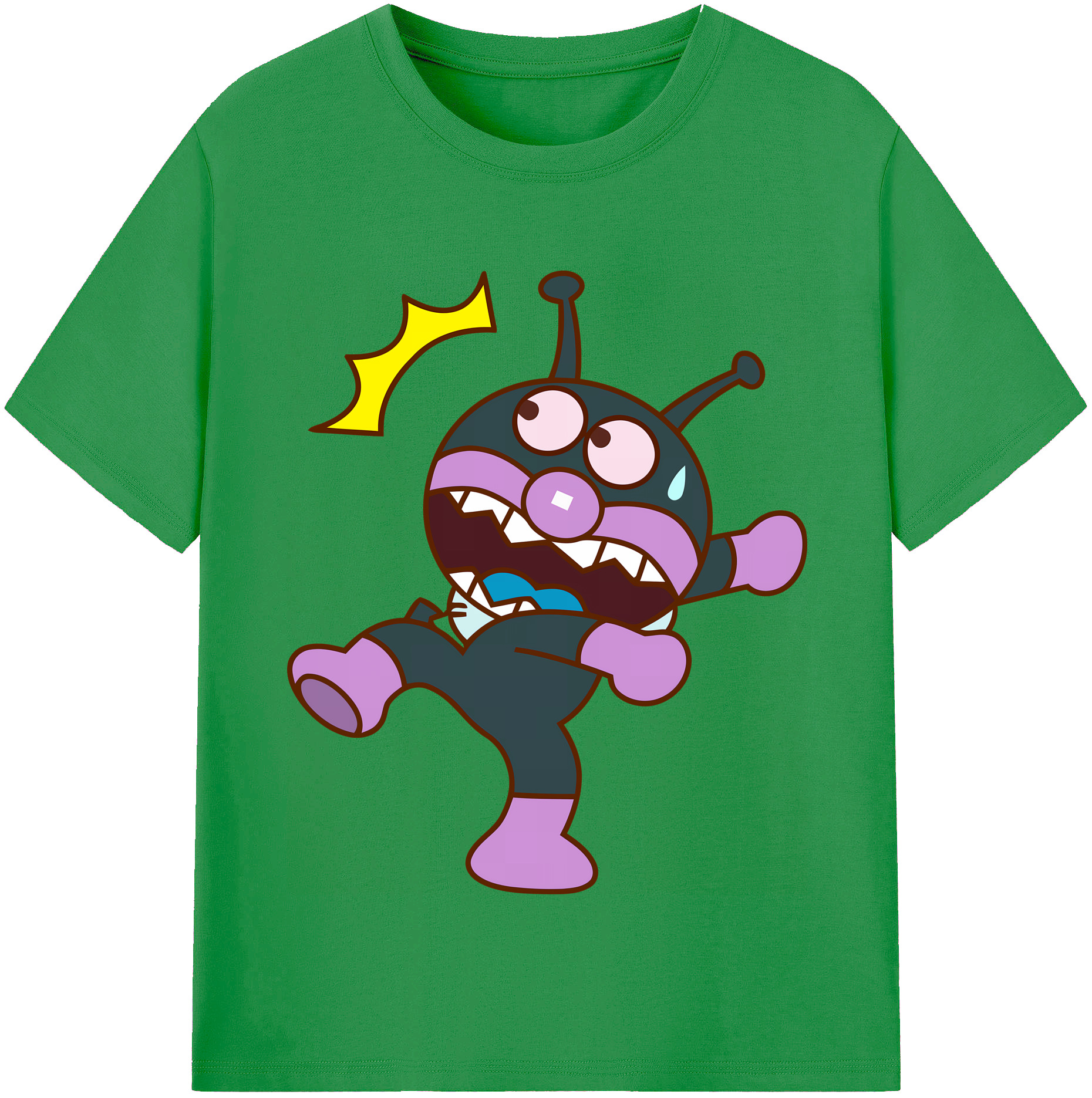 （画像用） アンパンマン Anpanman レディースカジュアルプリントTシャツ（綿100％）