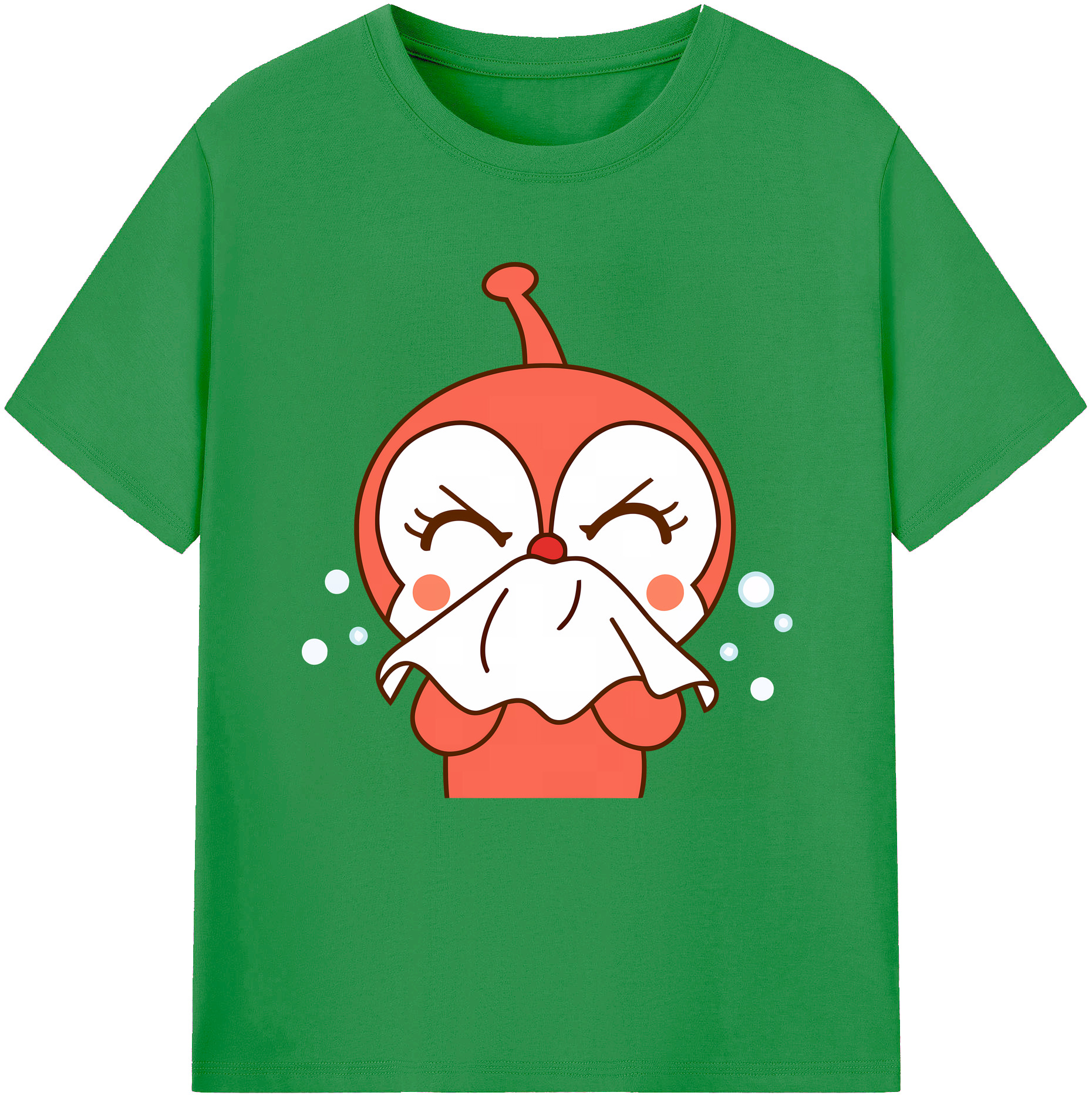 （画像用） アンパンマン Anpanman レディースカジュアルプリントTシャツ（綿100％）