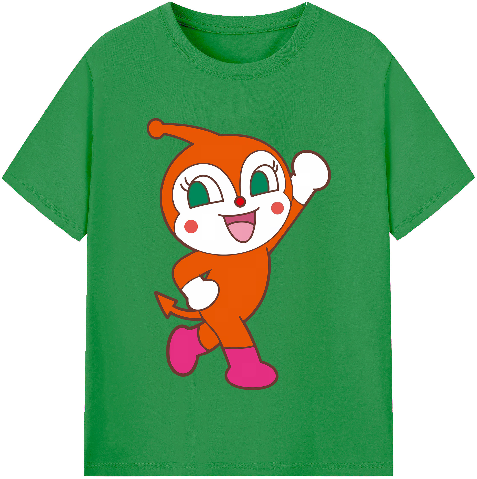 （画像用） アンパンマン Anpanman レディースカジュアルプリントTシャツ（綿100％）