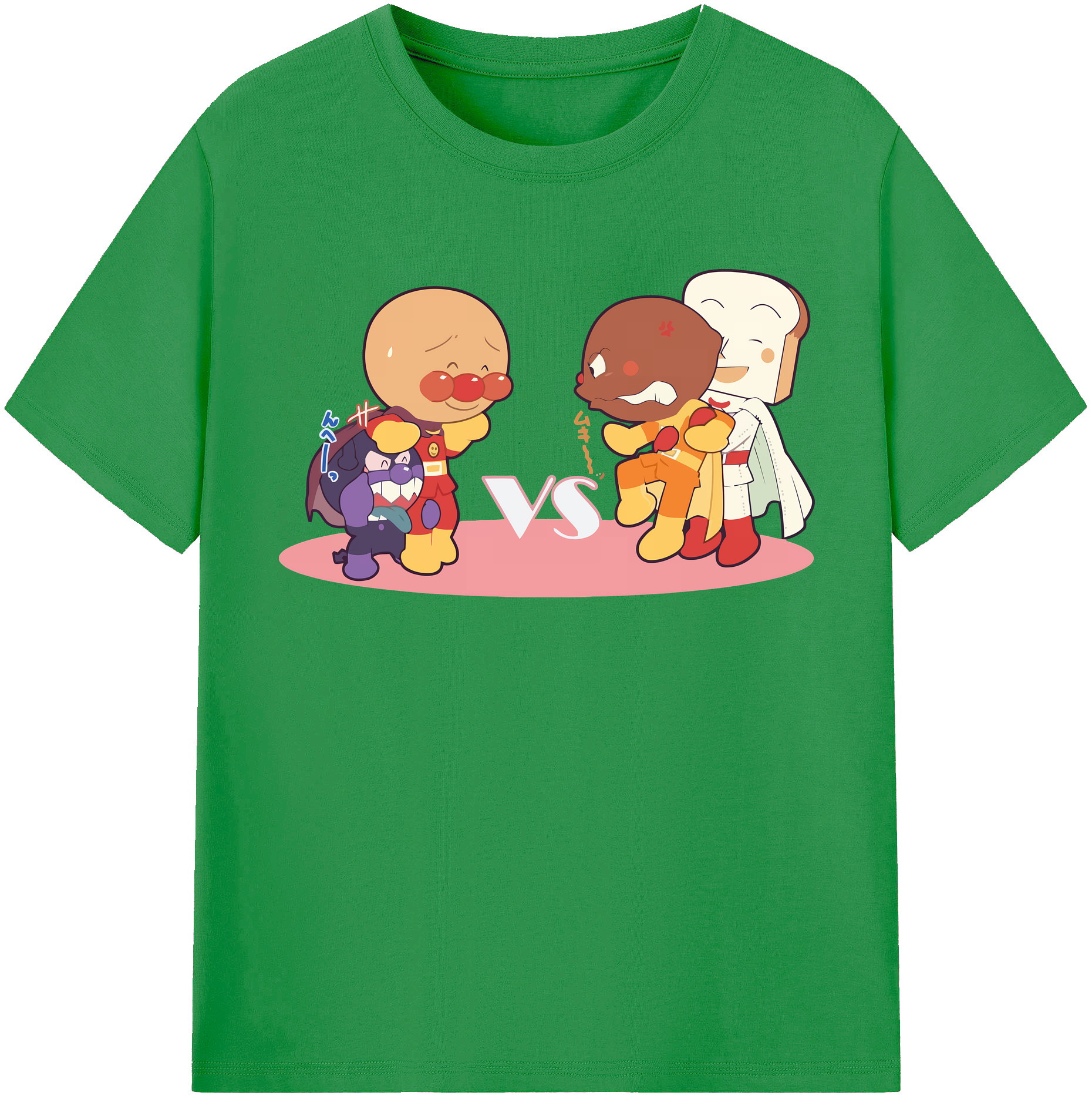 （画像用） アンパンマン Anpanman レディースカジュアルプリントTシャツ（綿100％）