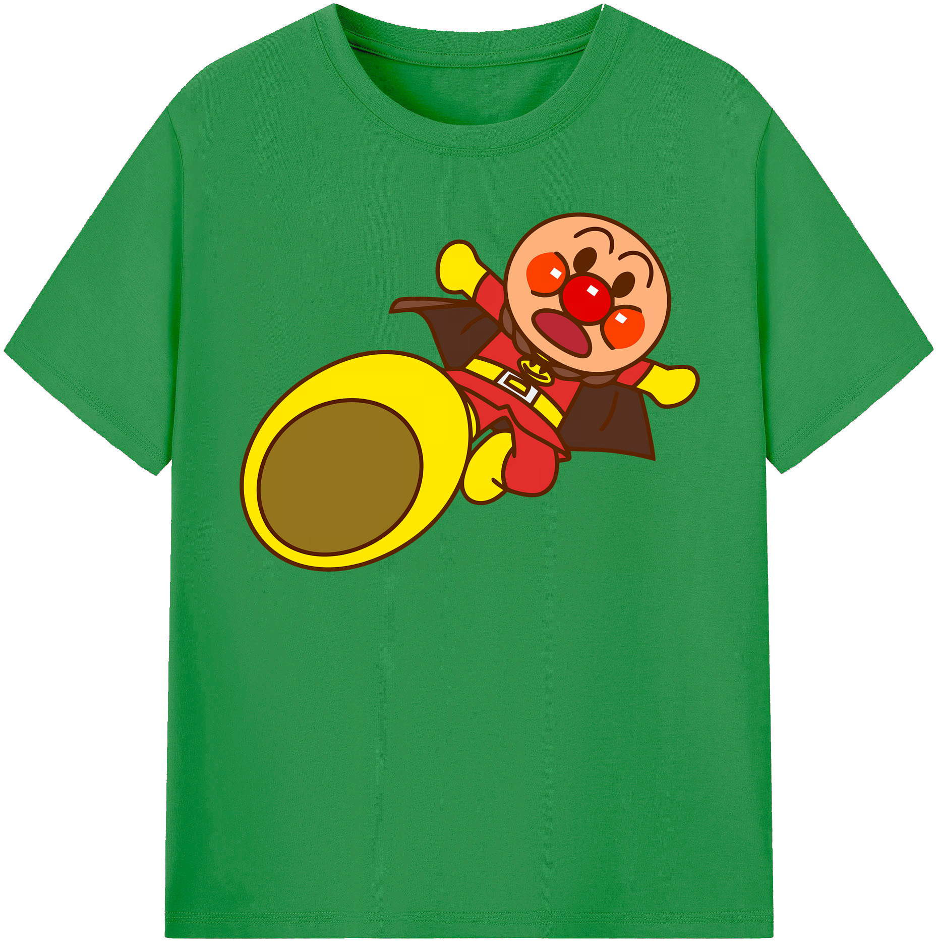 （画像用） アンパンマン Anpanman レディースカジュアルプリントTシャツ（綿100％）