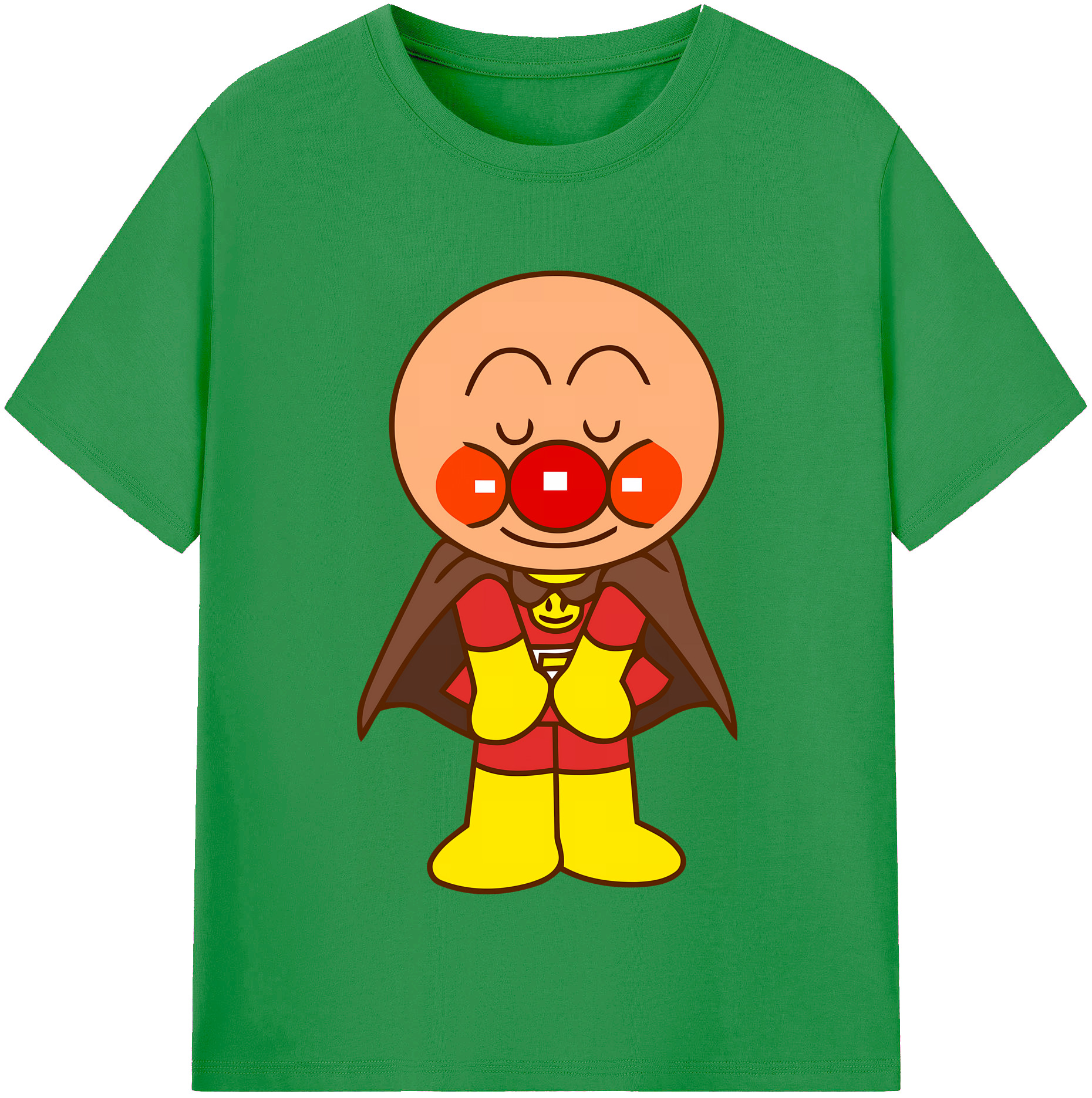 （画像用） アンパンマン Anpanman レディースカジュアルプリントTシャツ（綿100％）