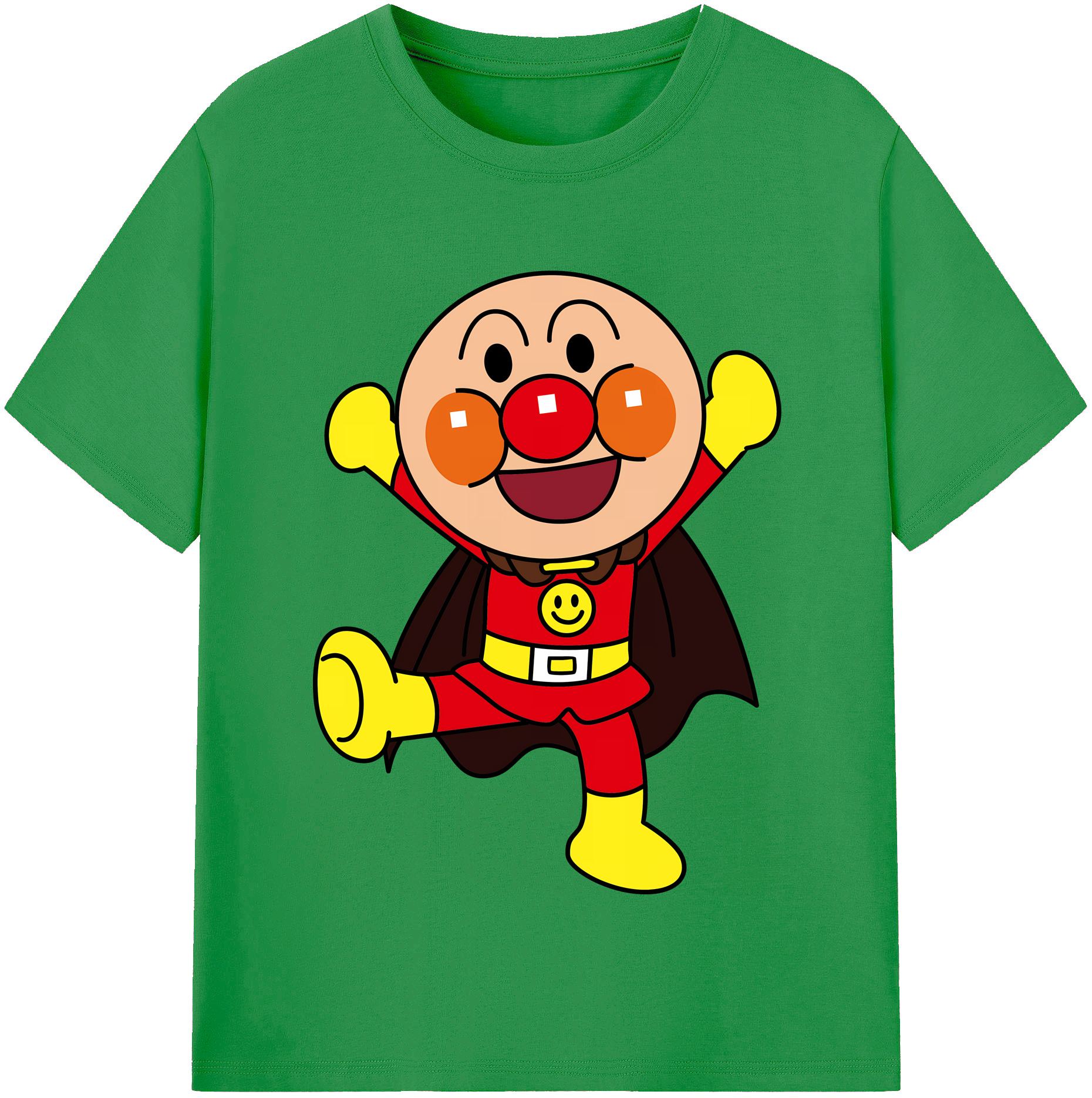 （画像用） アンパンマン Anpanman レディースカジュアルプリントTシャツ（綿100％）